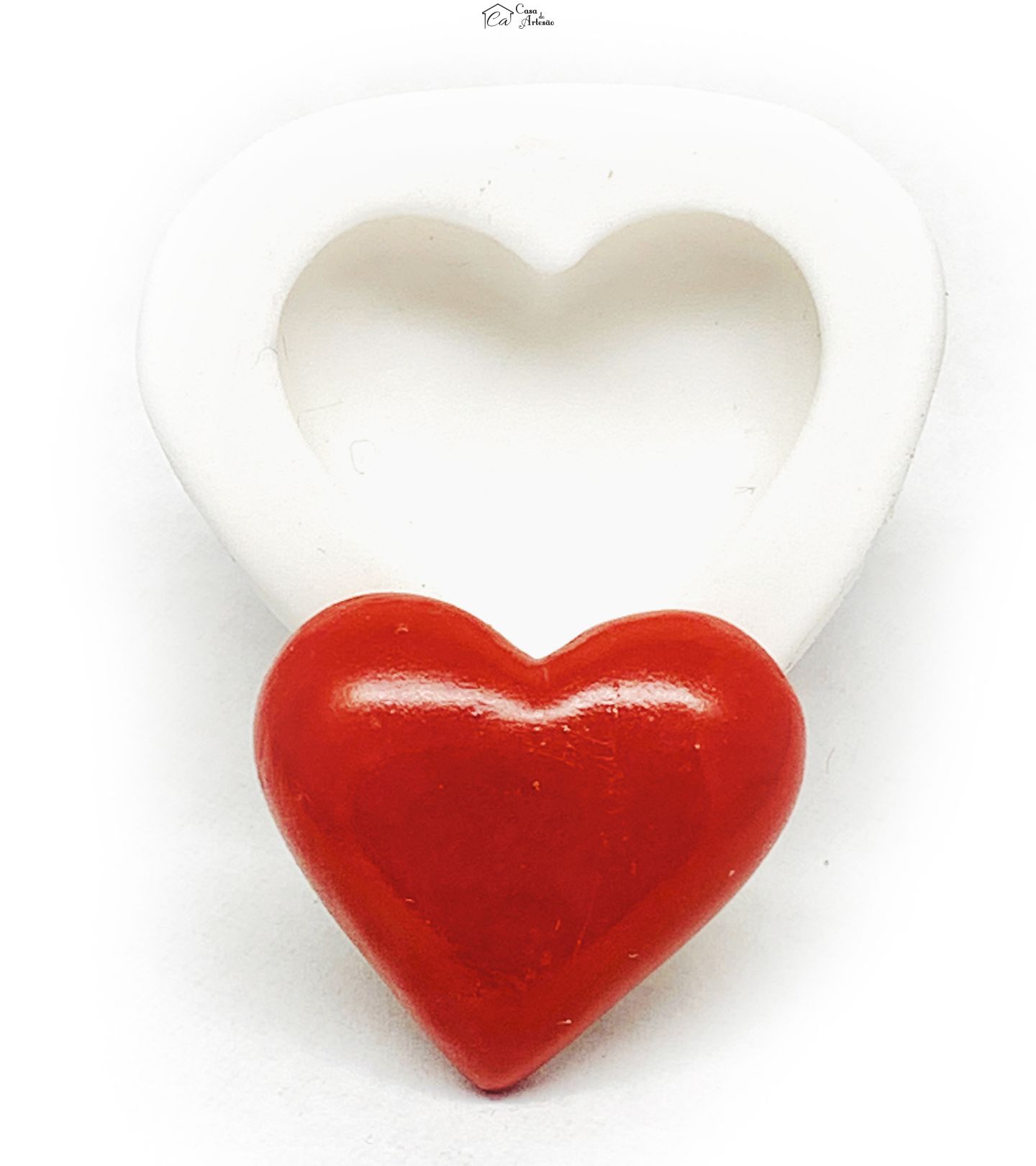 Molde de silicone - Cassino - Naipe - Copas - Medio - P1168