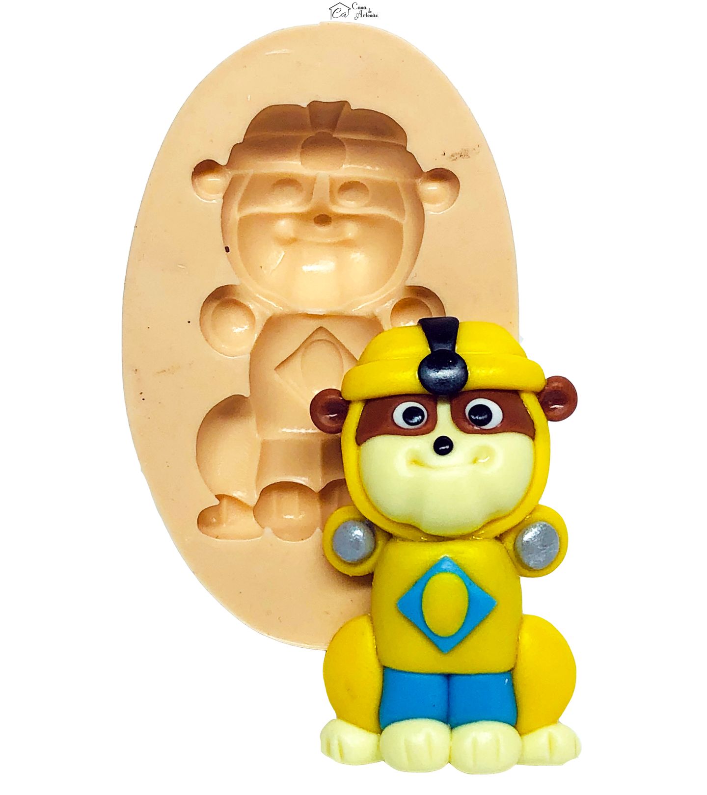 Molde de silicone - Patrulha Canina Aquatica - Rubble - Grande - P675