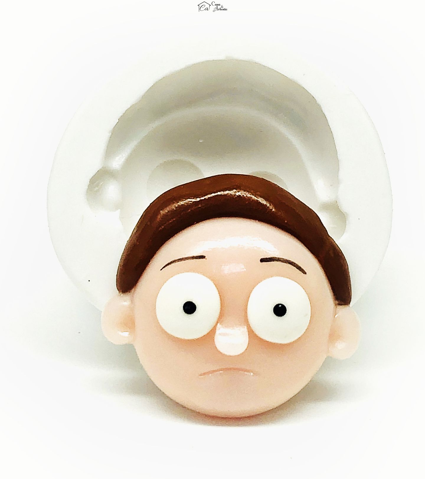 Molde de silicone - Rick e Morty - Rosto Morty - Grande - P1121