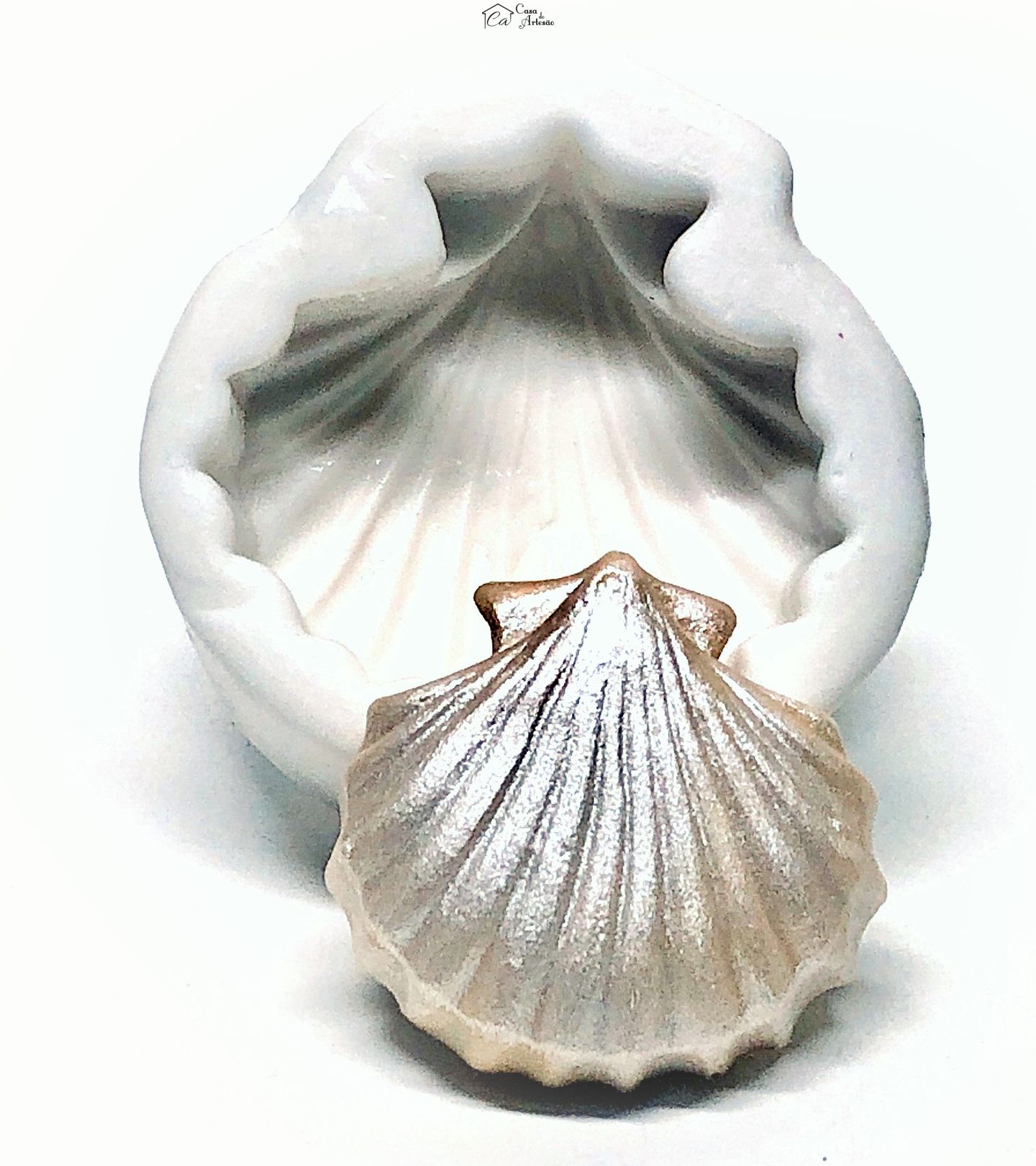 Molde de silicone - Concha - Media - Mod.02 - P457 / P543