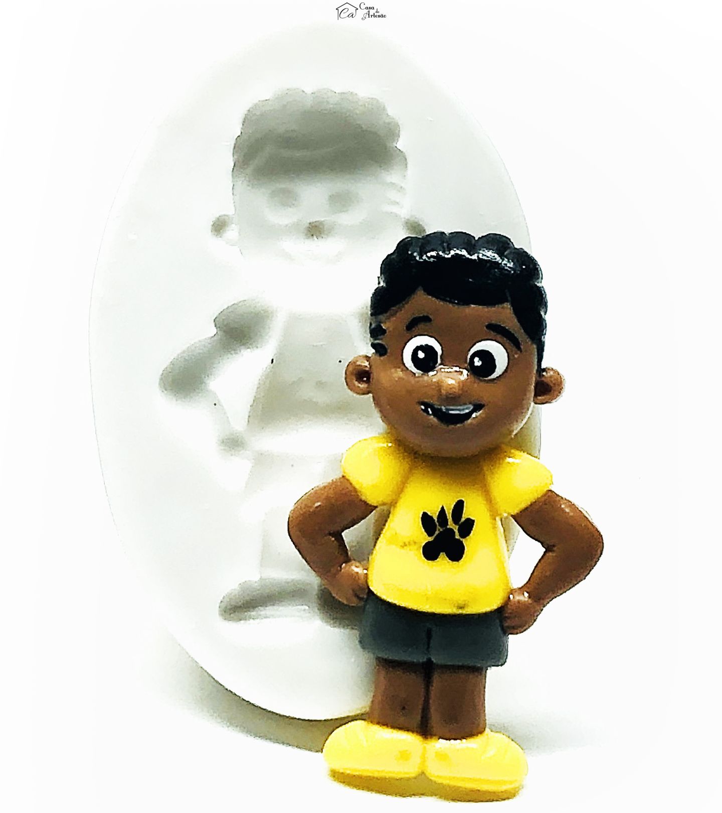 Molde de silicone - Os Aventureiros -  Aventureiro Amarelo - Medio - P990