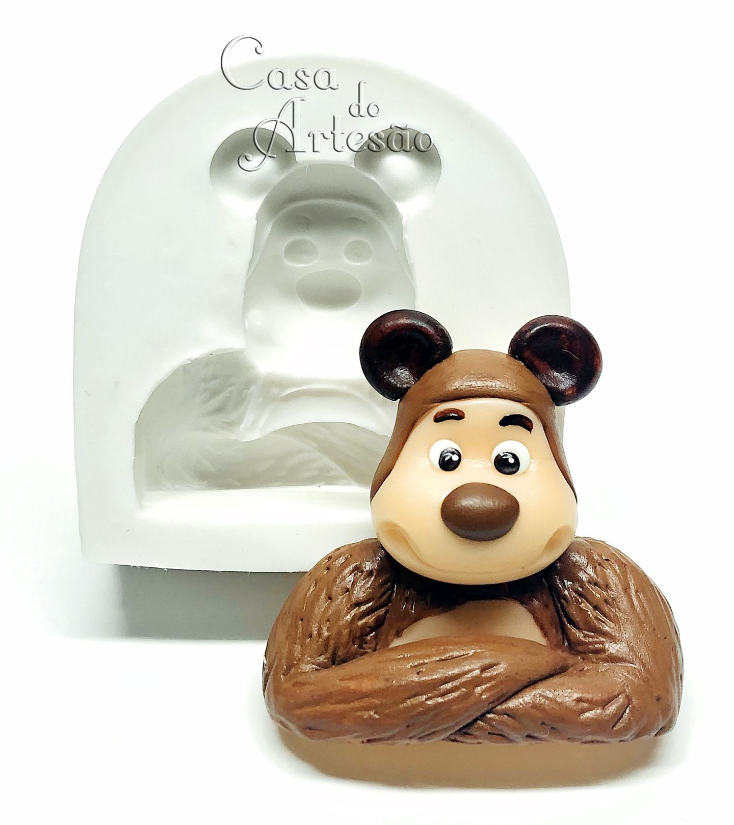 Masha e o Urso - Busto Urso - Grande - P905