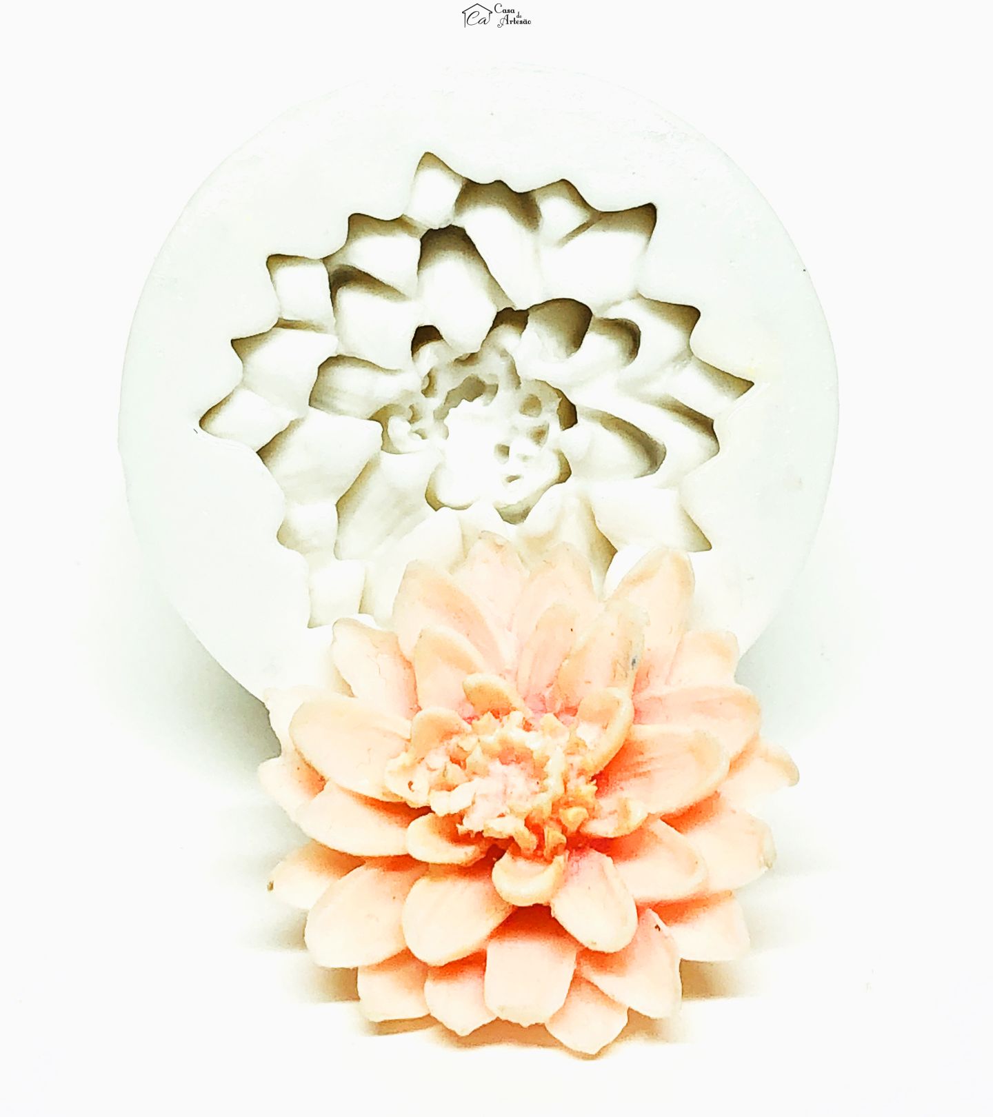 Molde de silicone - Flor - Suculenta - Grande - P183 / P256