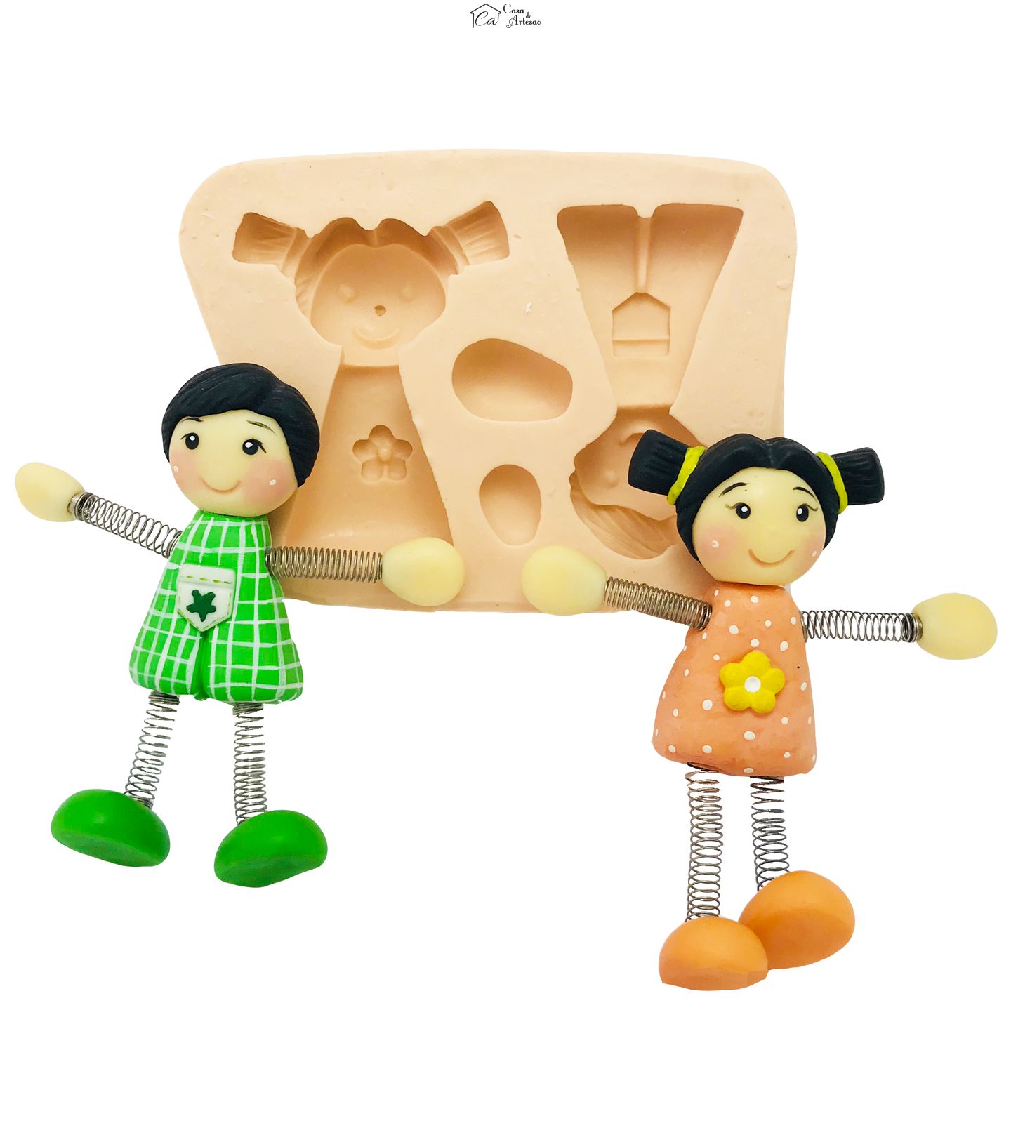 Molde de silicone - Menino / Menina - Mod. 2 - P19