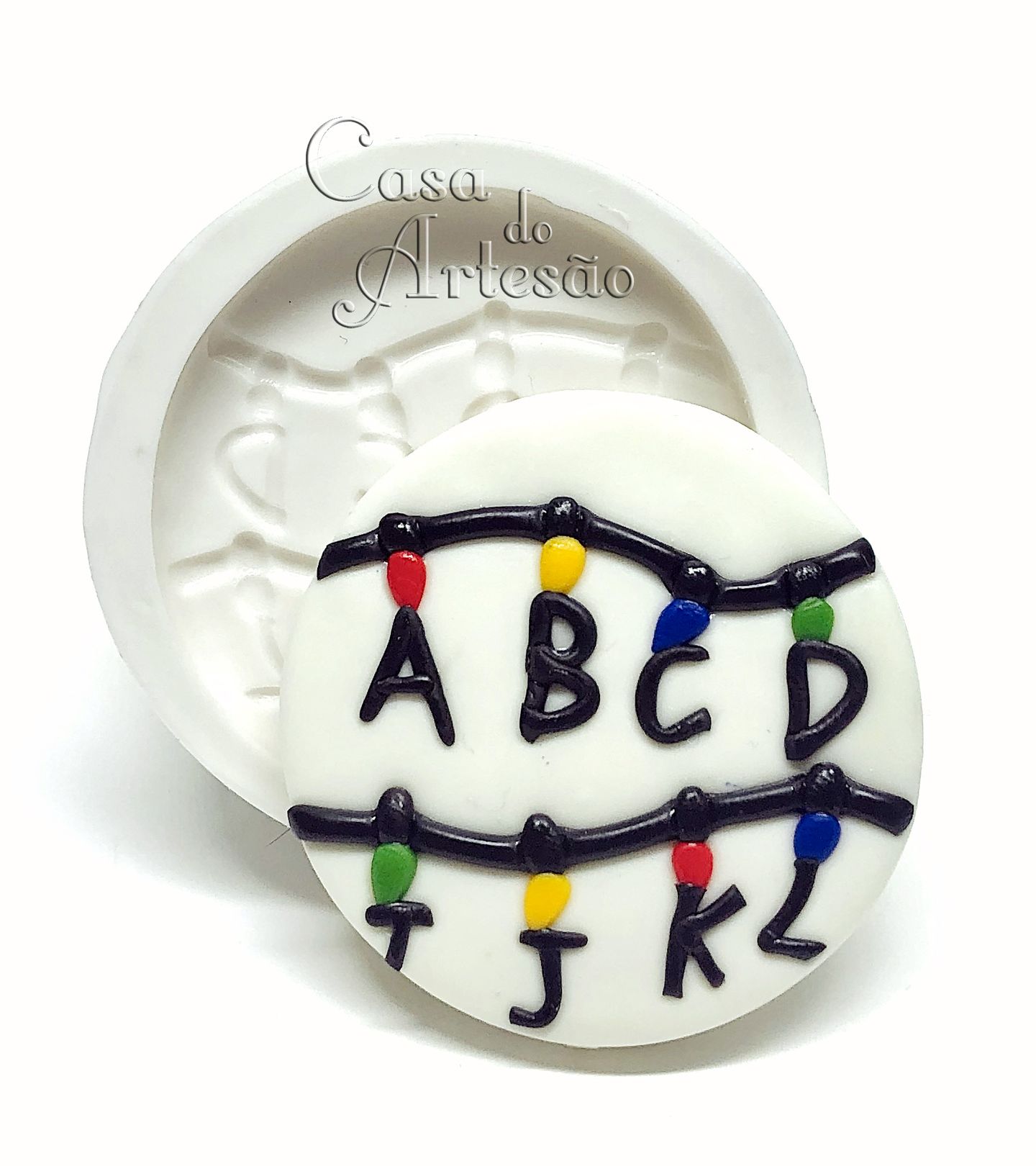 Molde de silicone - Stranger Things - Luzes - Grande - P909