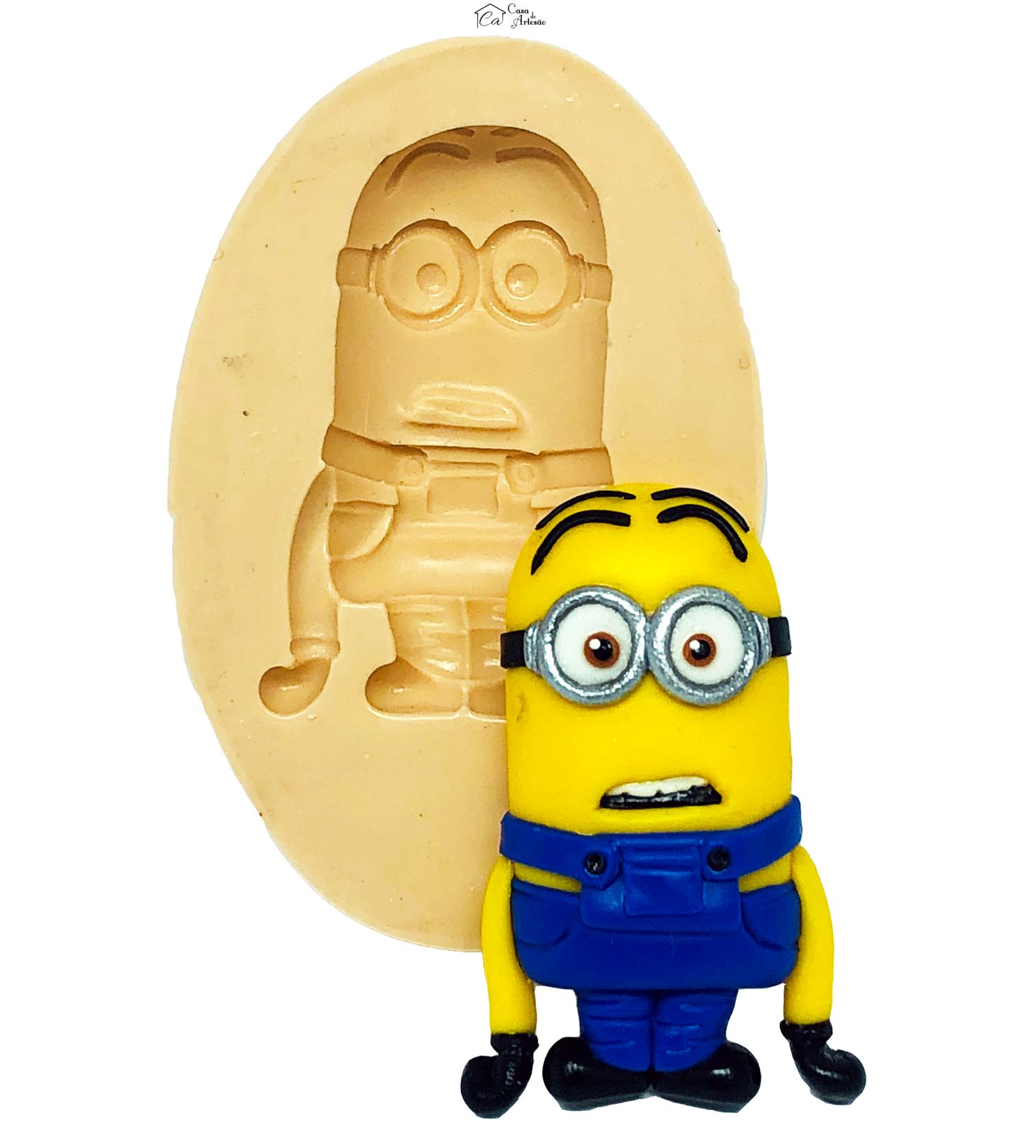 Molde de silicone - Meu Malvado Favorito - Minion Dave - Grande - P754