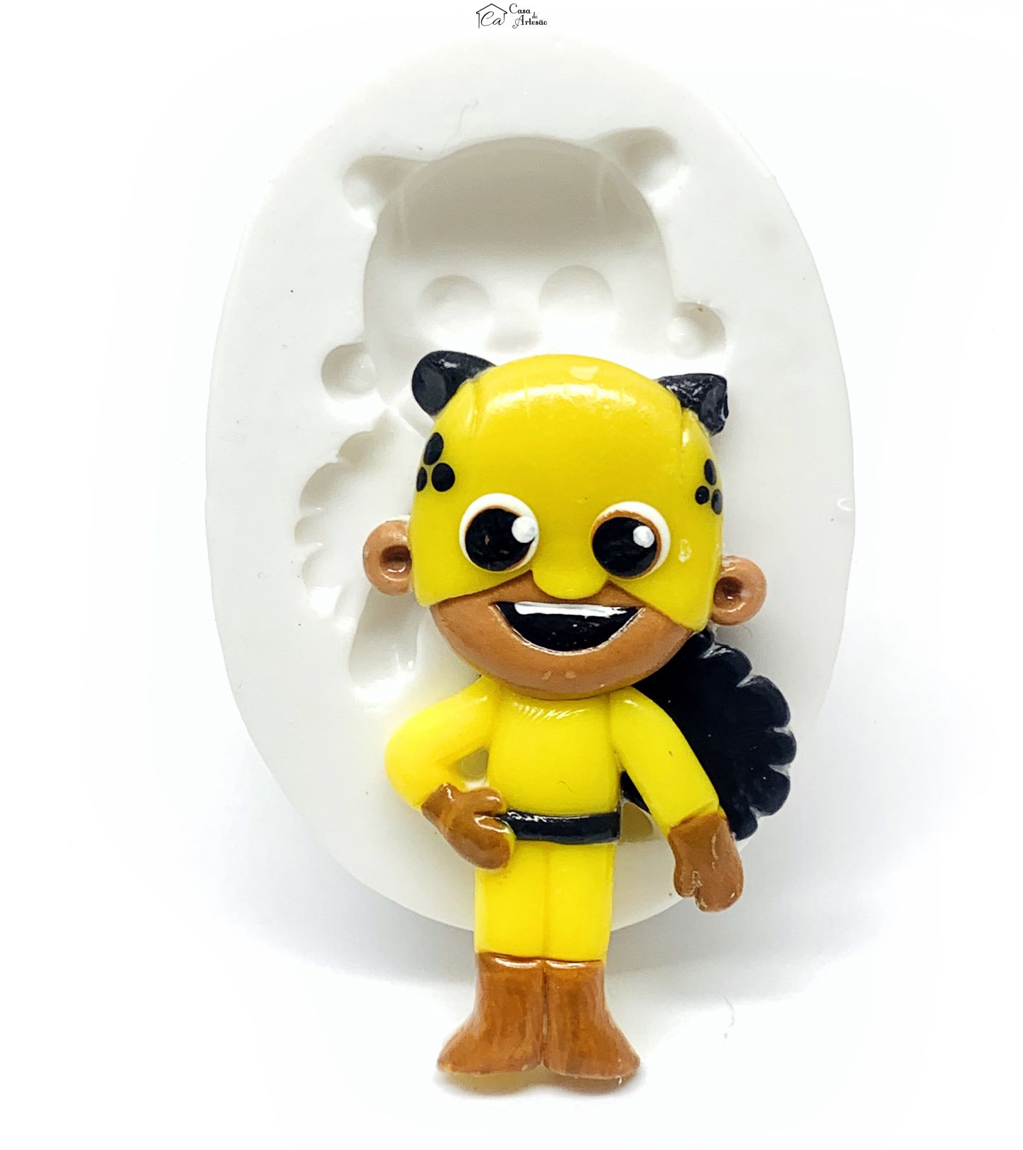 Molde de silicone - Os Aventureiros - Aventureira Amarela - Grande - P1217