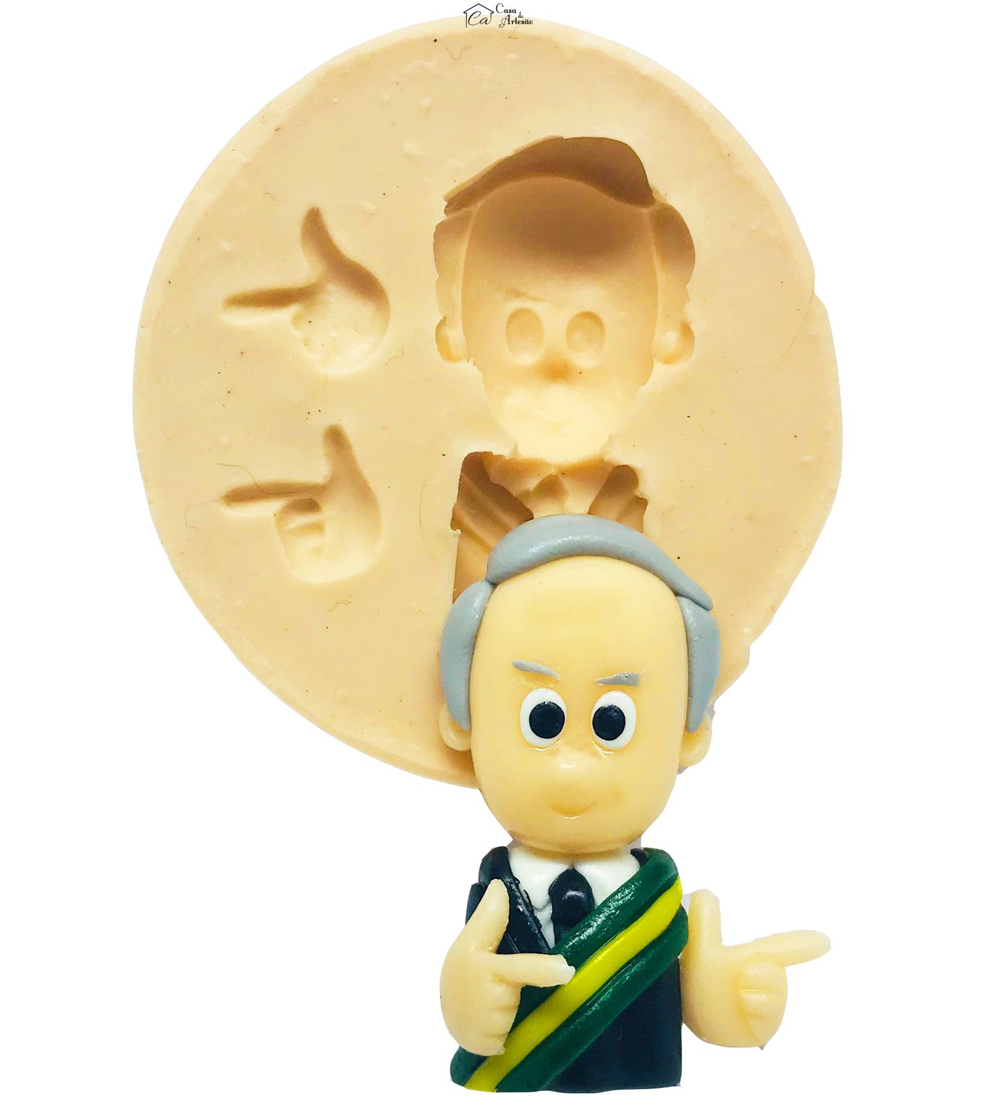 Molde de silicone - Bolsonaro - Busto - Medio - P487