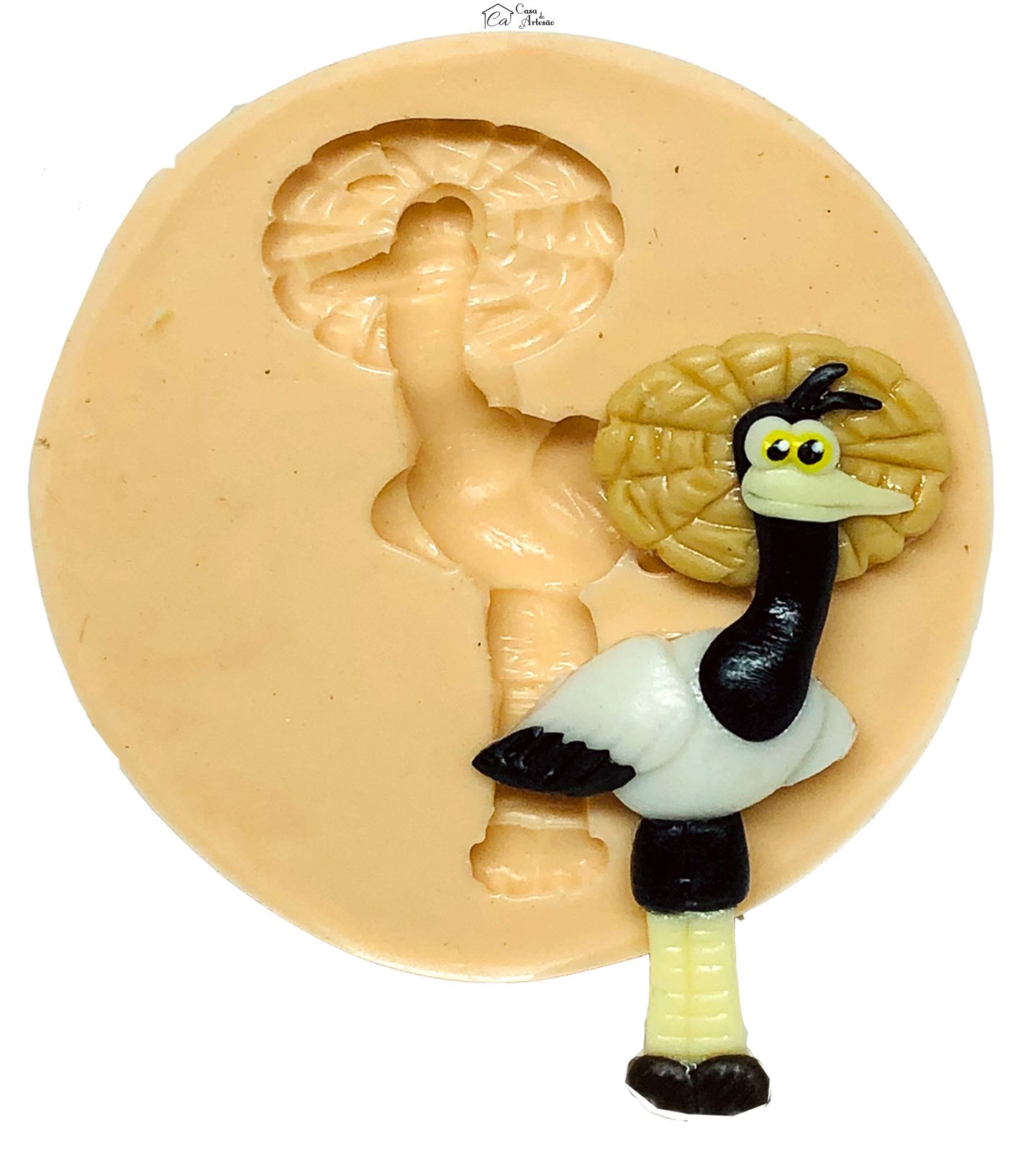 Molde de silicone - Kung Fu Panda - Mestre Garça - Pequena - P662