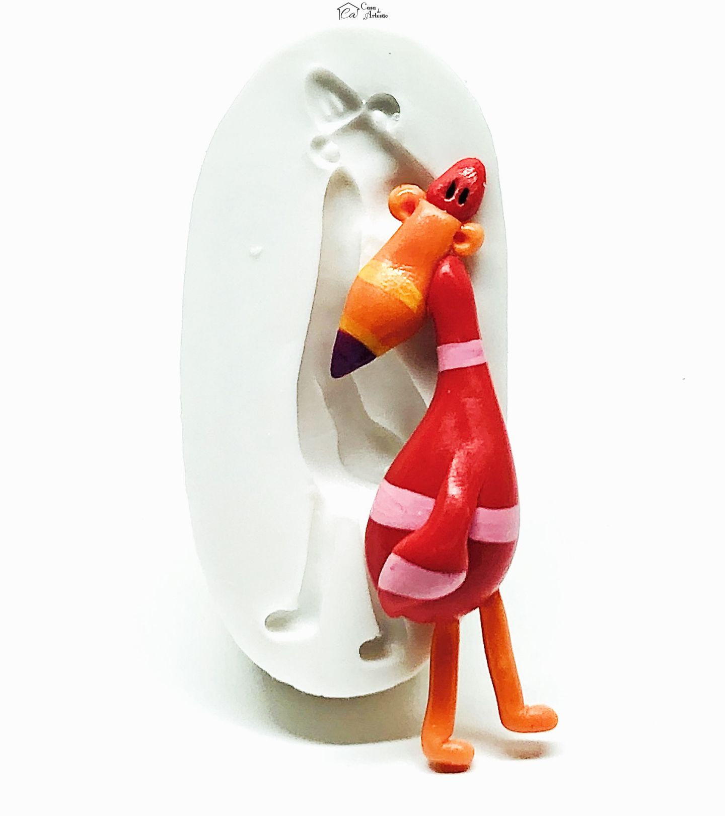Molde de silicone - Jacarelvis - Flamingo Starr - Medio - P1018