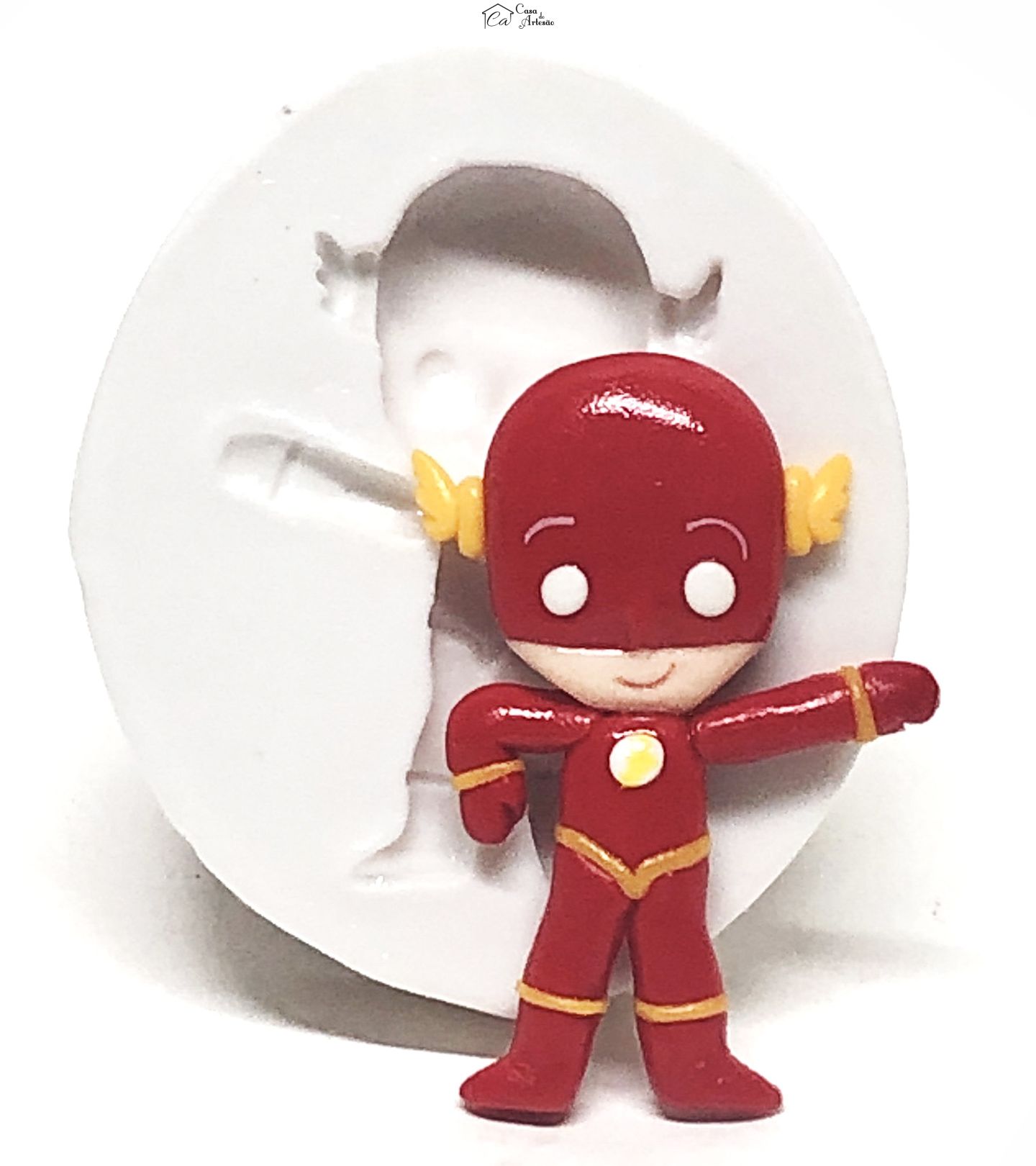 Molde de silicone - Liga da Justiça - Fofinhos - Flash - Medio - P496