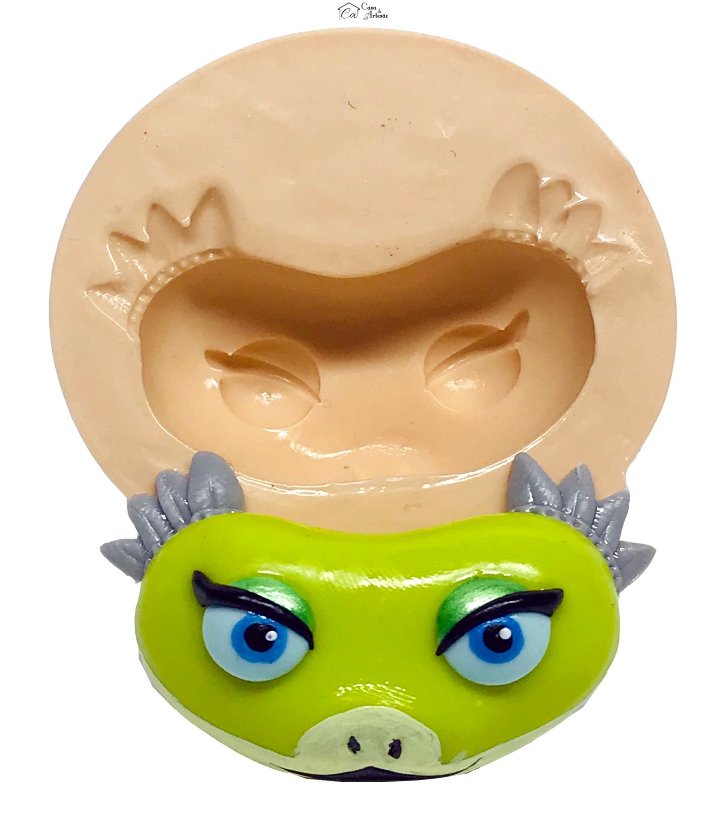 Molde de silicone - Kung Fu Panda - Rosto Vibora - Medio - P601