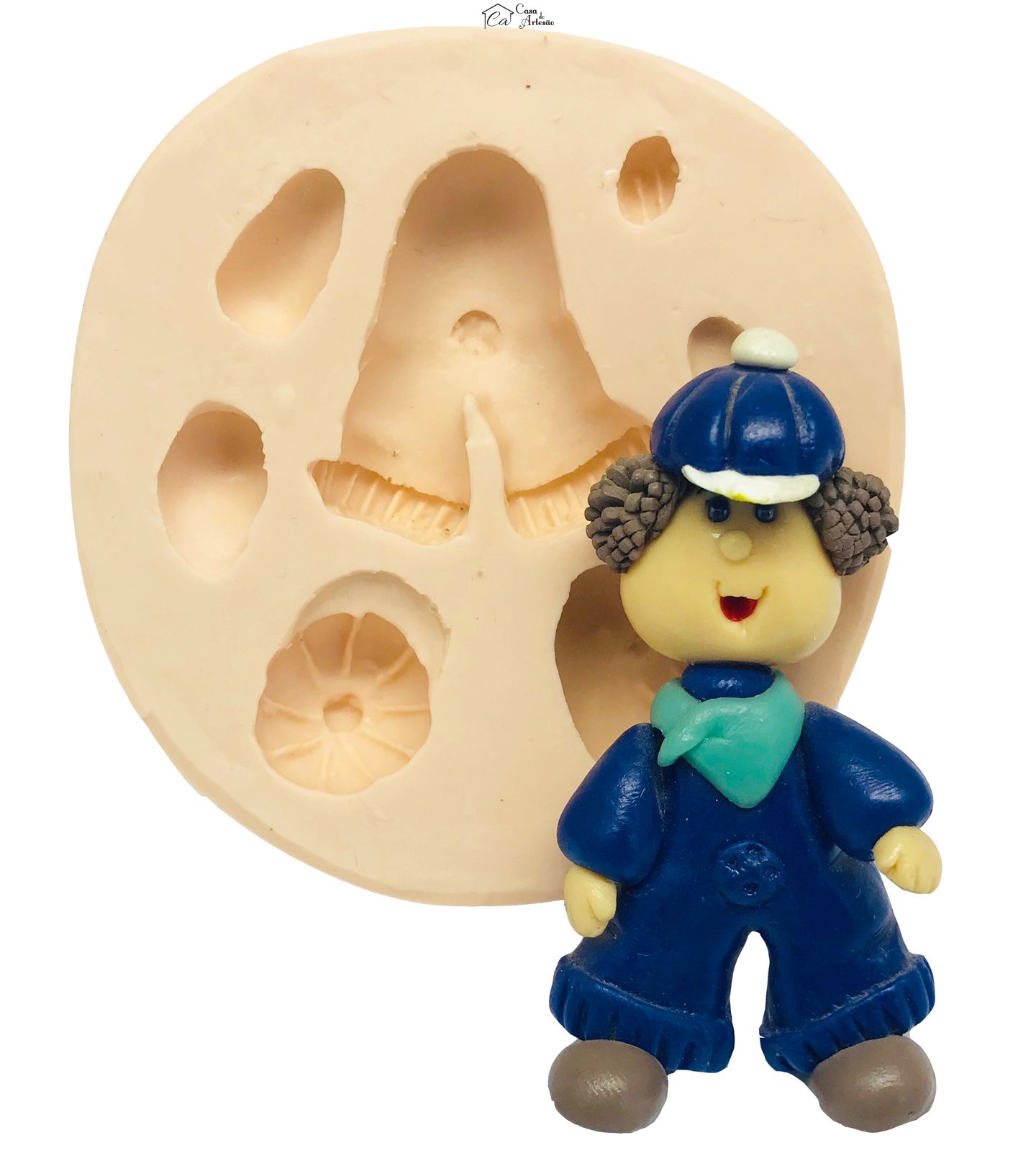 Molde de silicone - Moranguinho Grande - Boneco