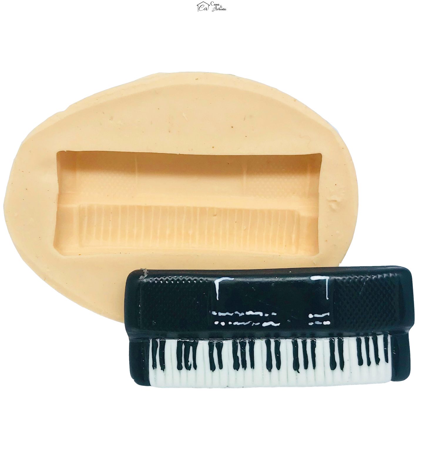 Molde de silicone - Instrumentos Musicais - Teclado - Medio - P475