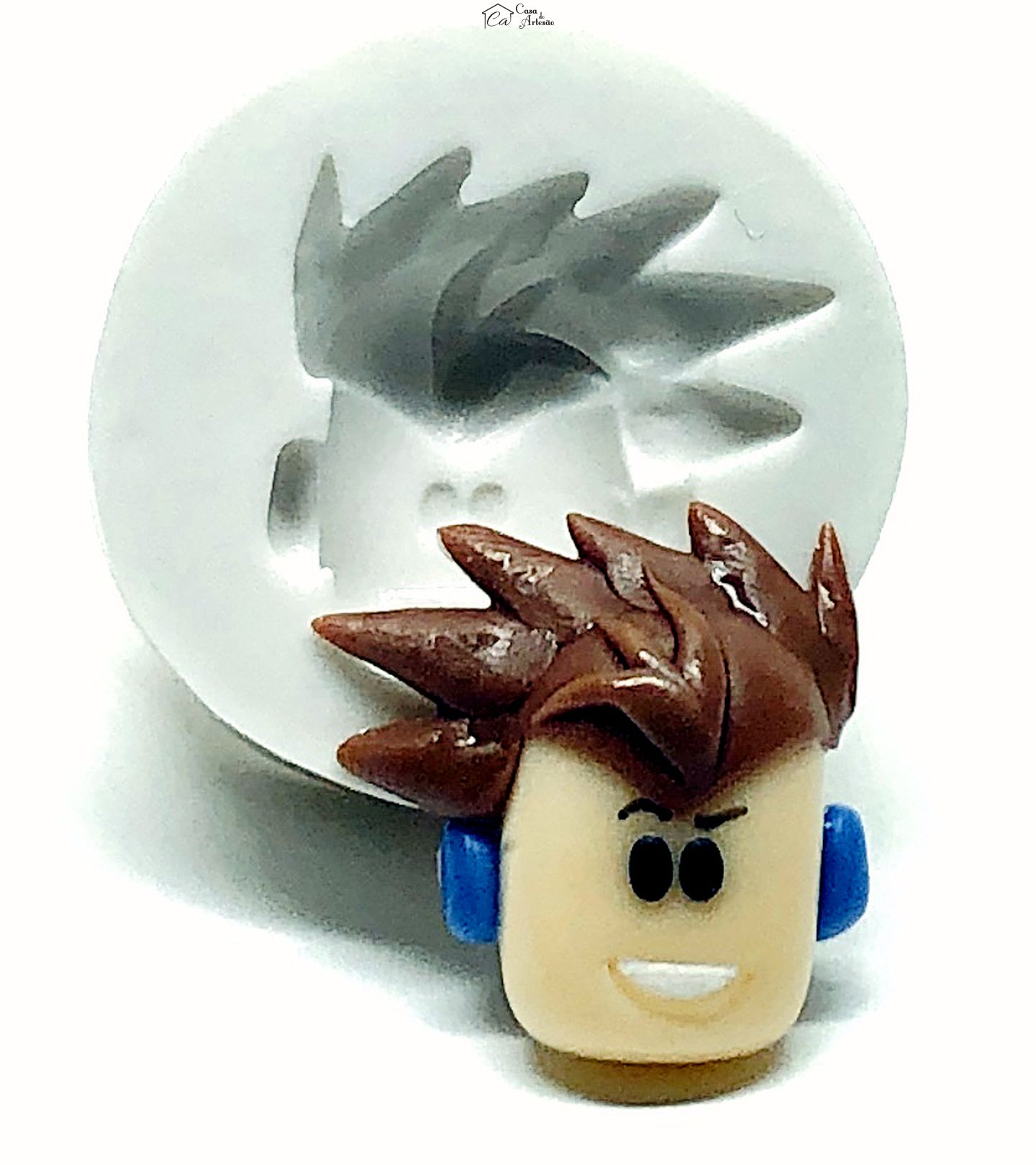 Molde de silicone - Roblox - Rosto Mod.02 - Pequeno - P994