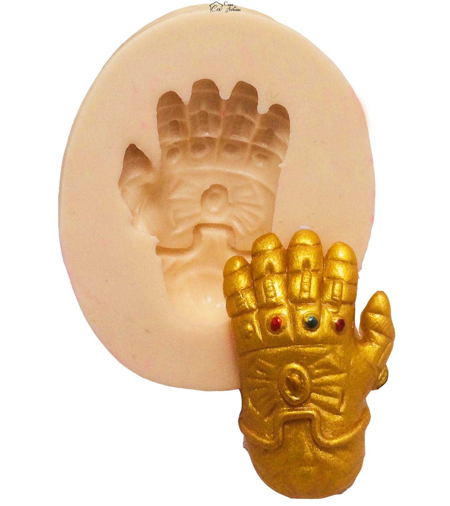 Molde de silicone - Os Vingadores - Manopla do Infinito - Pequena - P383