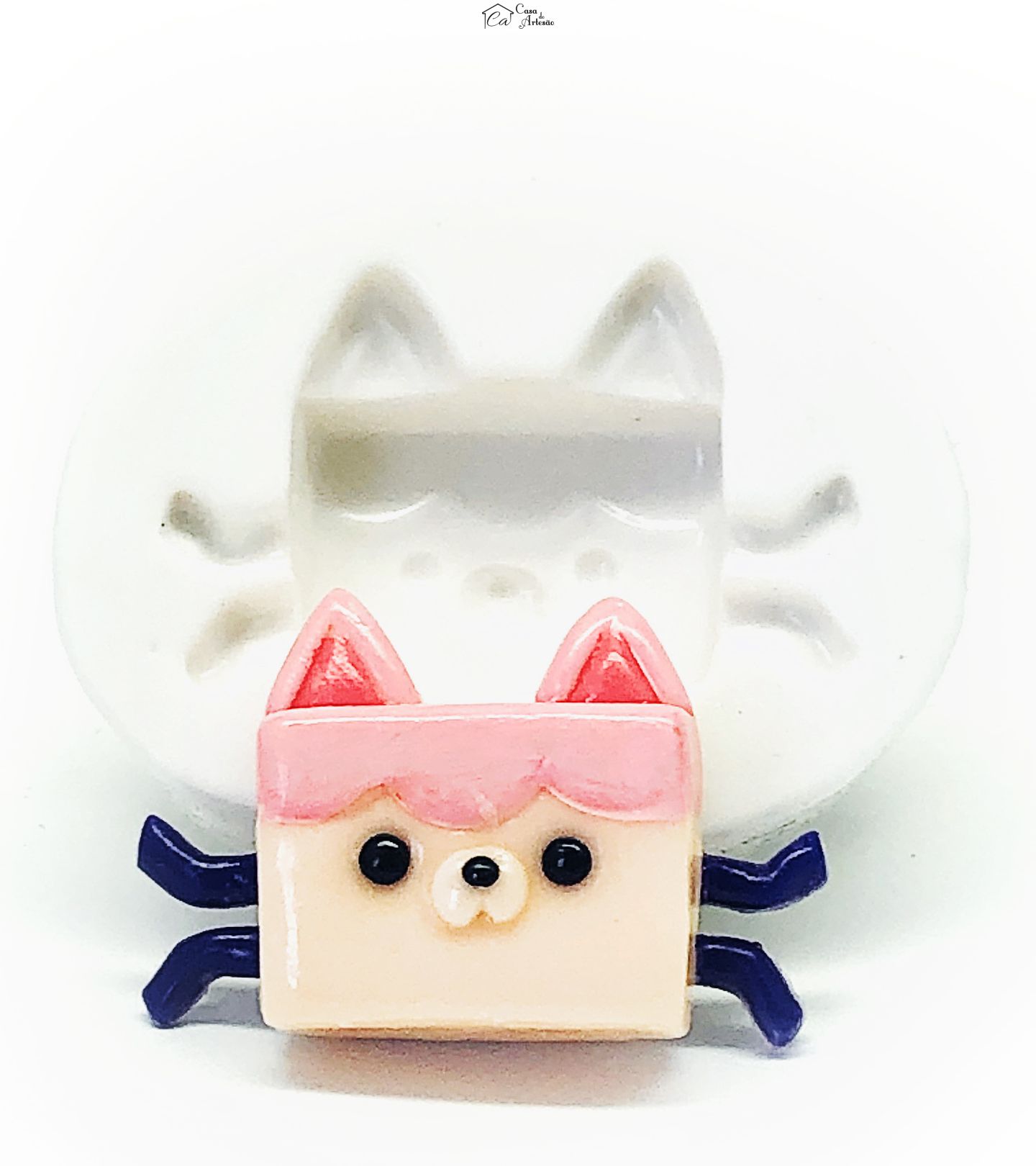 Molde de silicone - A Casa Magica da Gabby - Rosto Baby Box - Medio - P1113