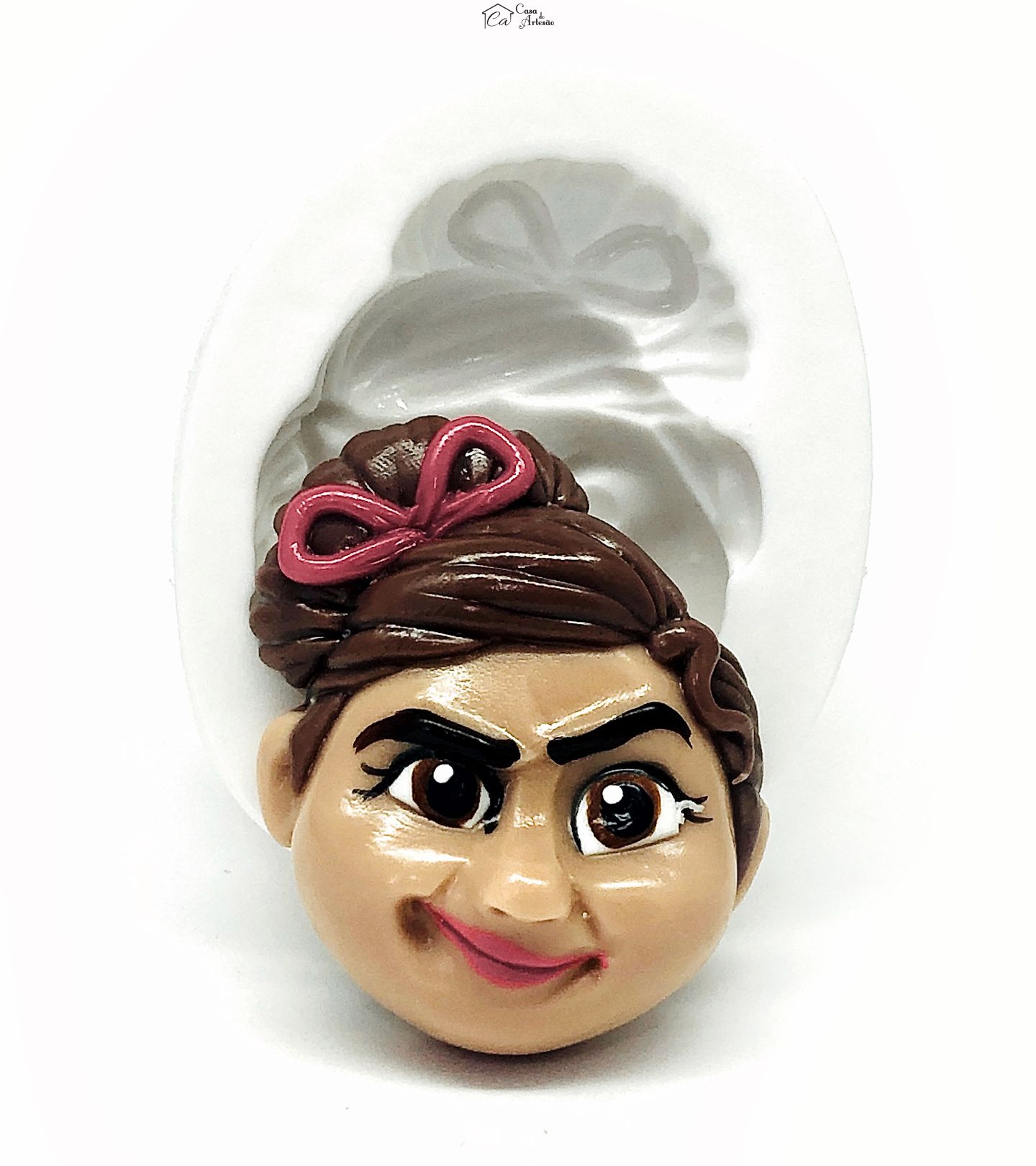 Molde de silicone - Encanto - Rosto Luisa - Grande - P1122