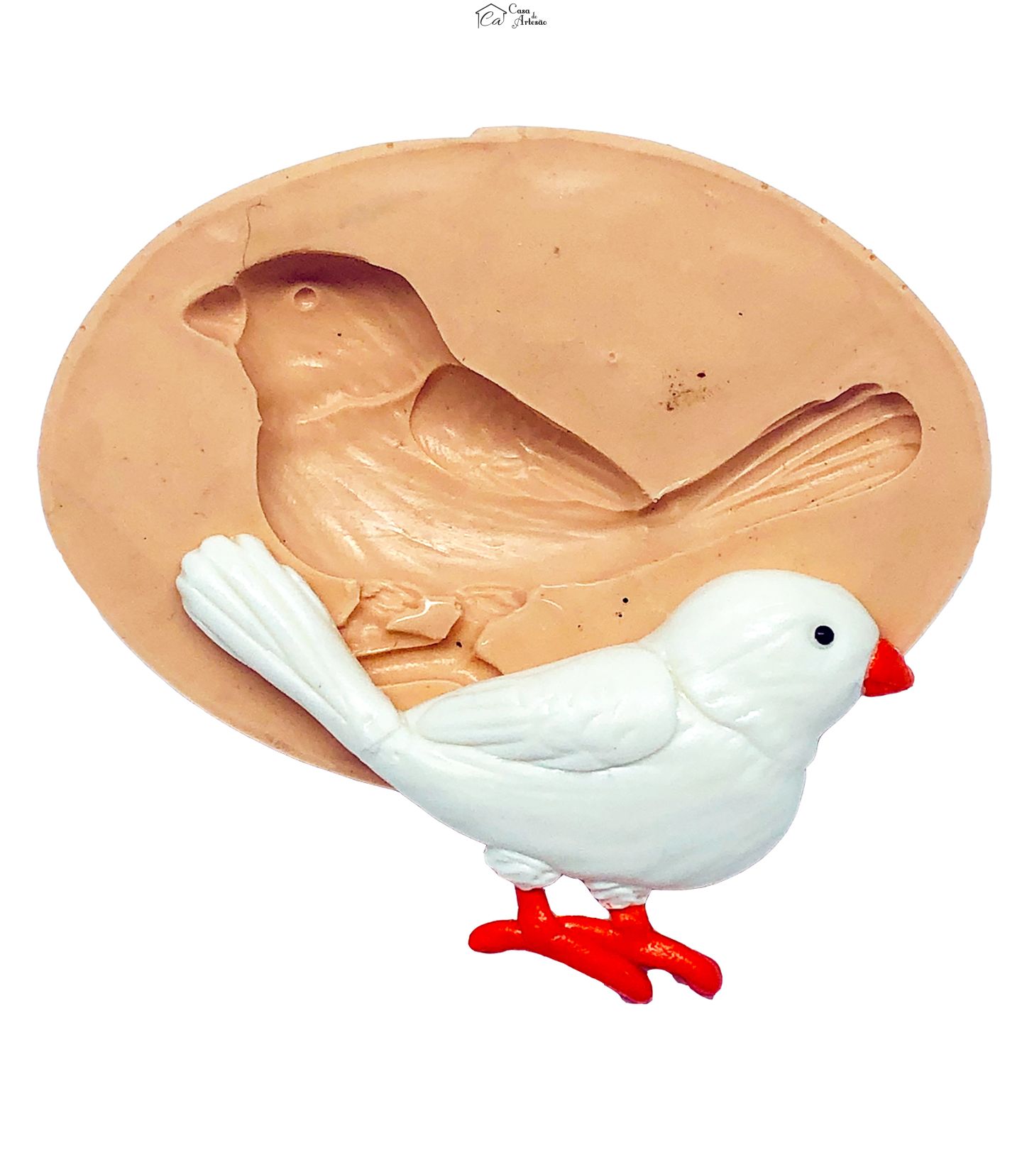 Molde de silicone - Passarinho Mod.03 - Grande - P760