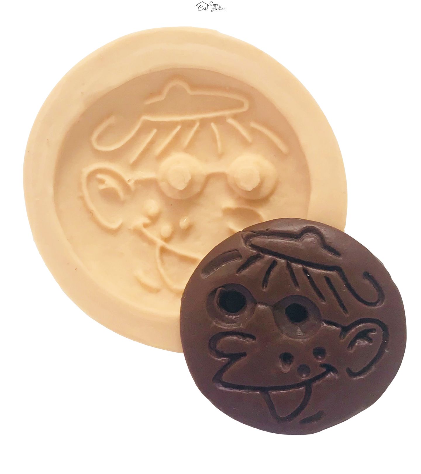 Molde de silicone - Bolacha Trakinas I - Menino