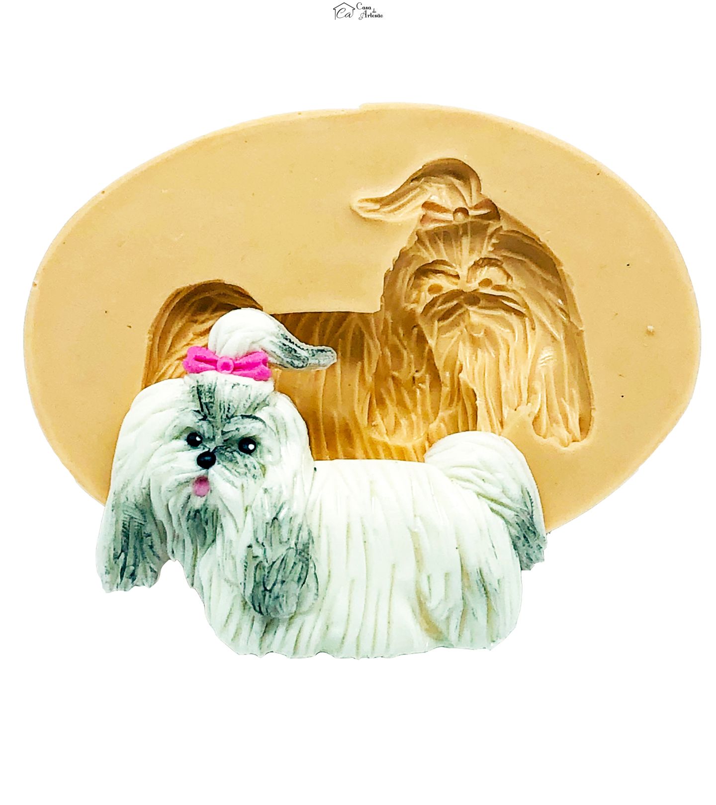 Molde de silicone - Cachorro - Lhasa Apso - Medio - P836