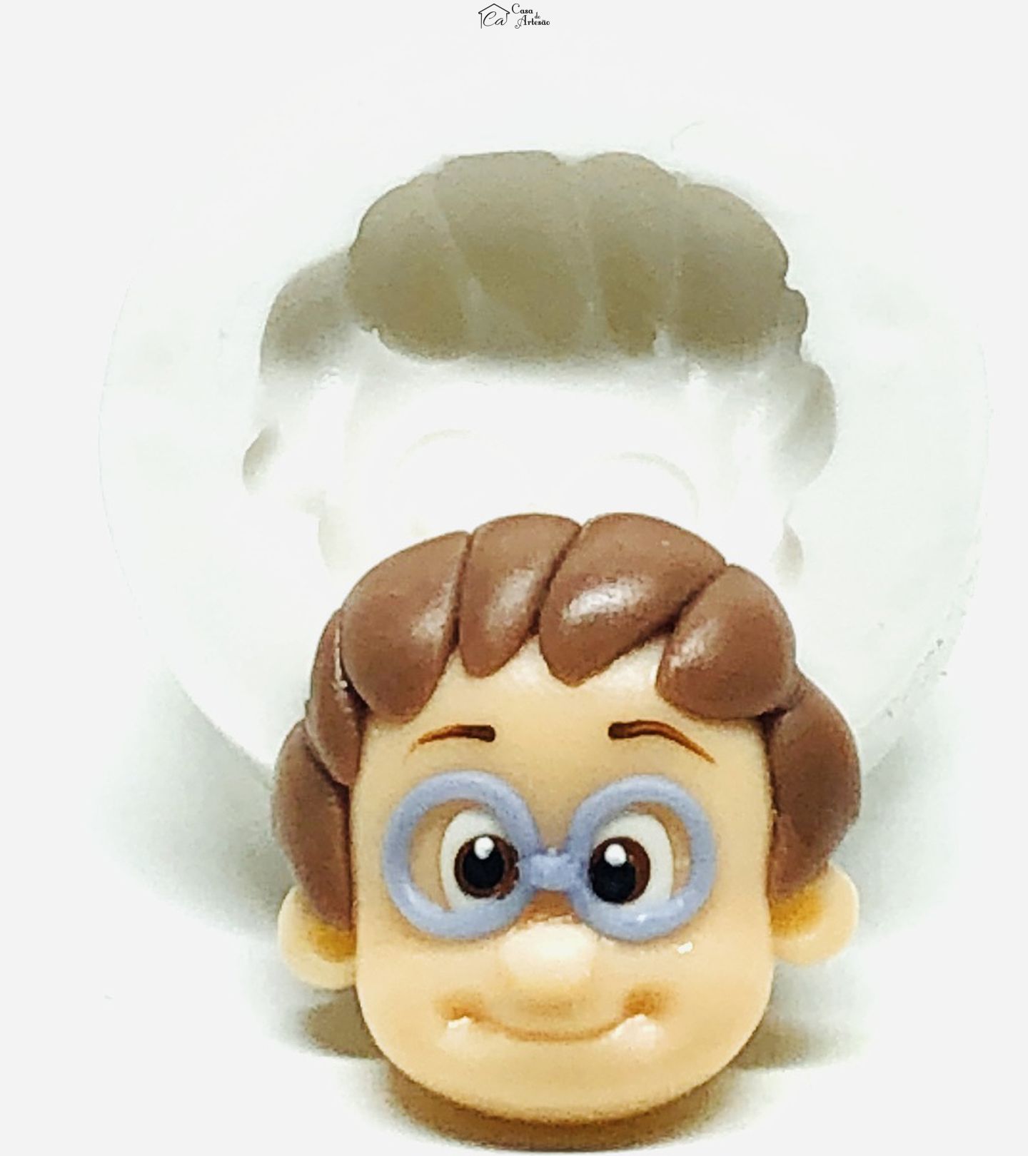 Molde de silicone - Cleo e Cuquim - Rosto Tete - Medio - P961