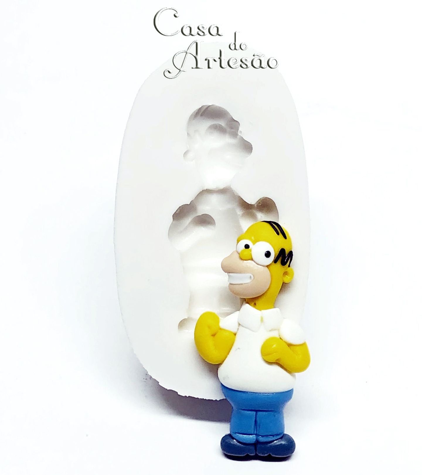 Molde de silicone - Simpsons - Homer - Pequeno - P916