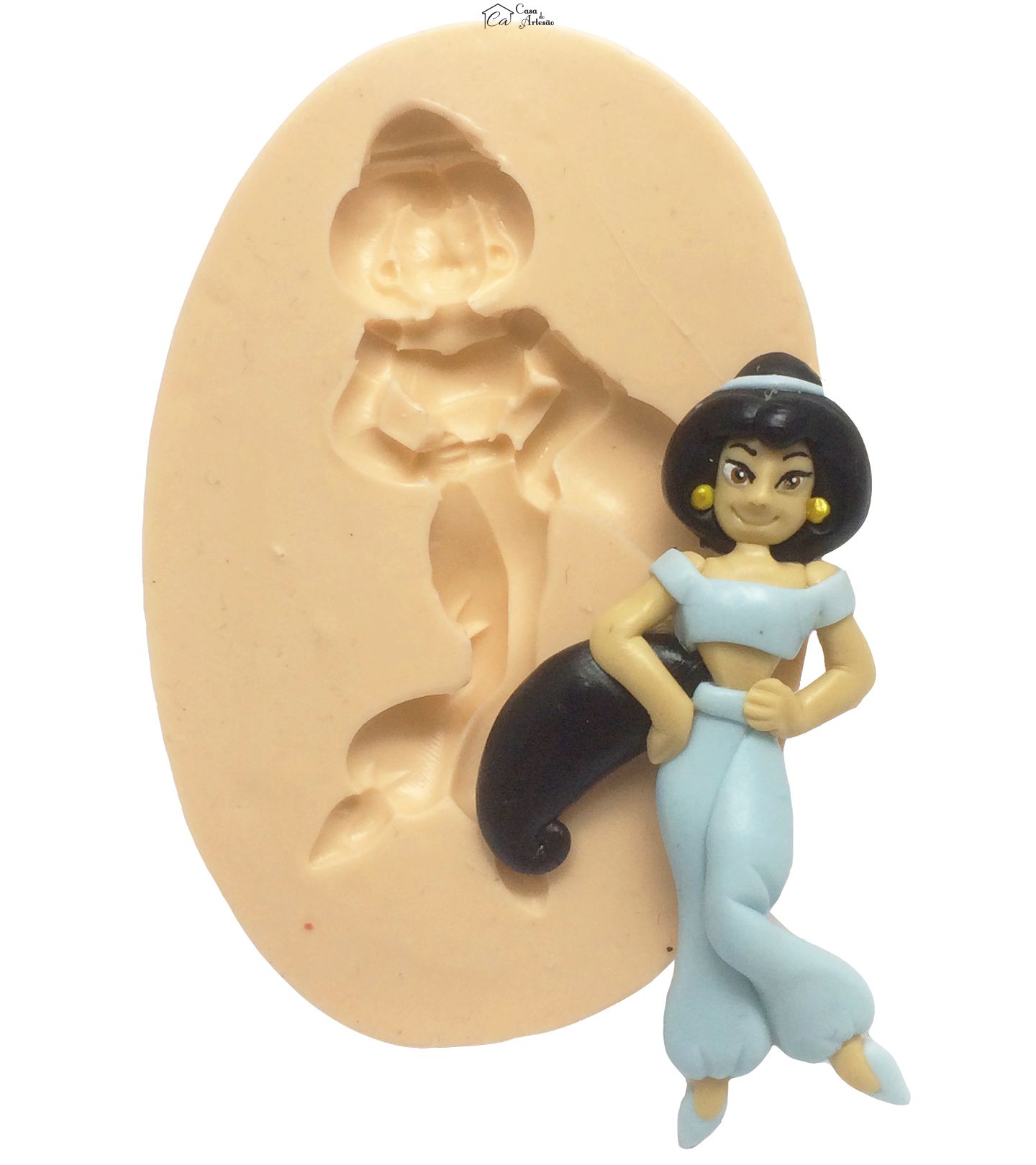 Molde de silicone - Aladim - Jasmine - Grande - P348