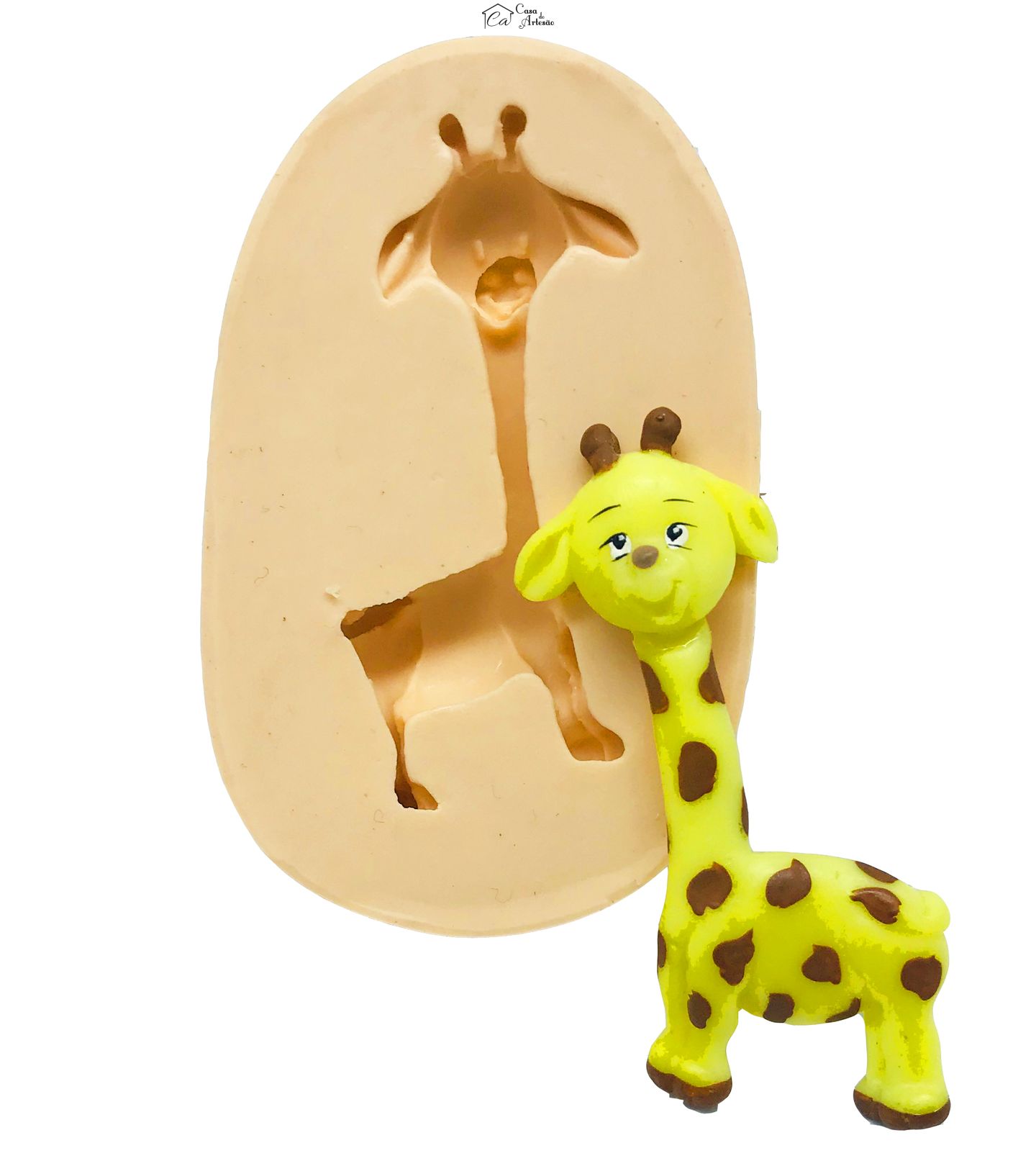 Molde de silicone - Girafa Pq