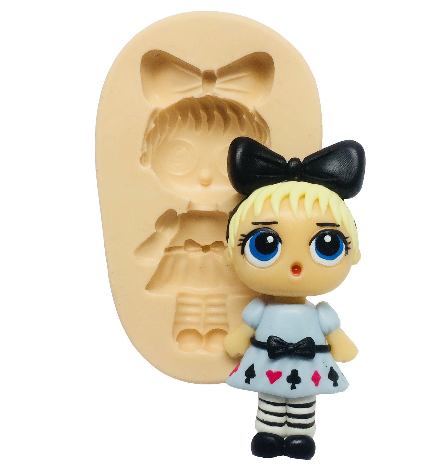 Molde de silicone - Boneca Lol - Curious Q.T. - Grande - P334