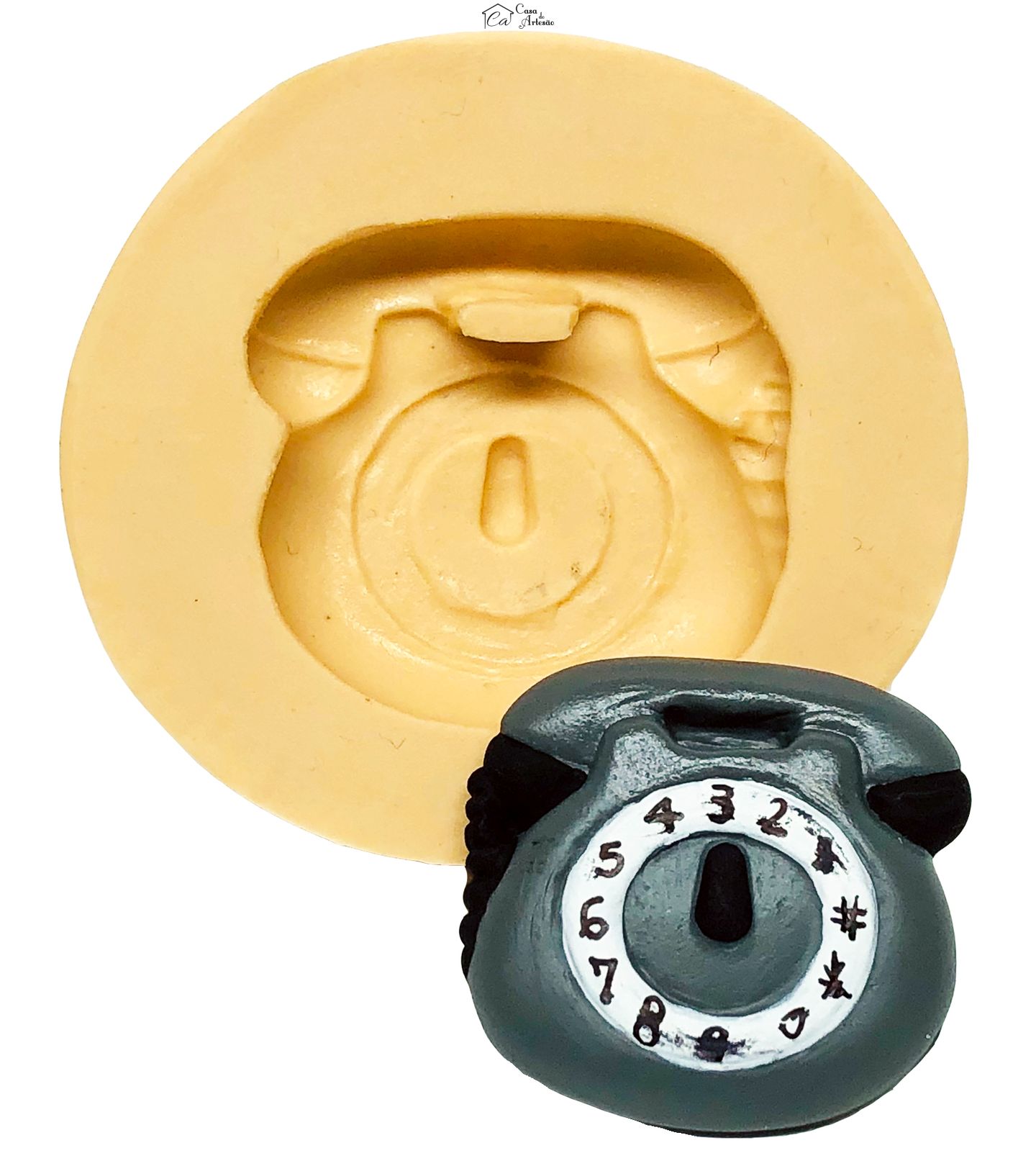 Molde de silicone - Telefone