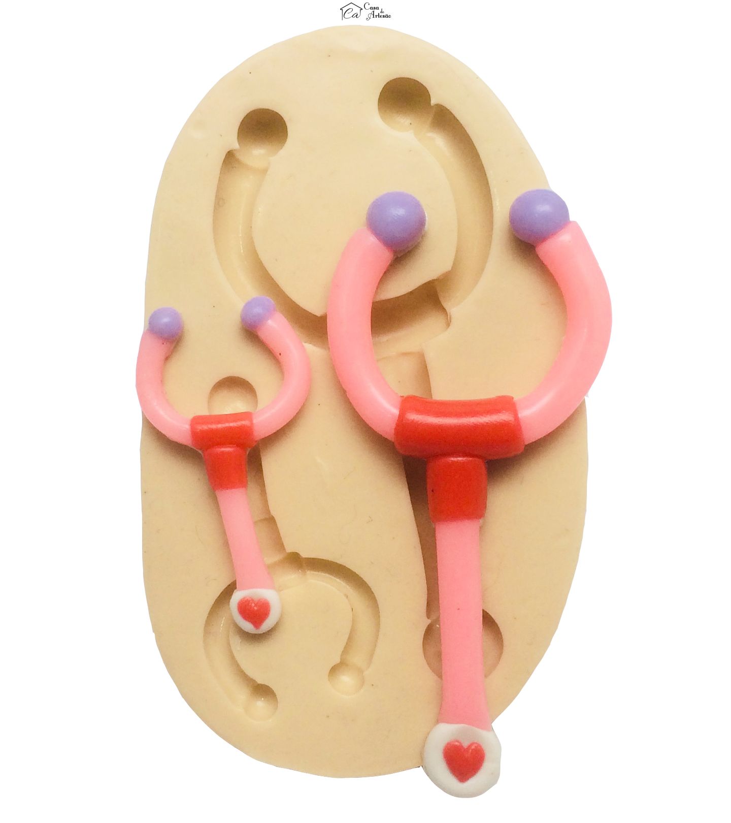 Molde de silicone - Doutora Brinquedos - Estetoscopio - P198