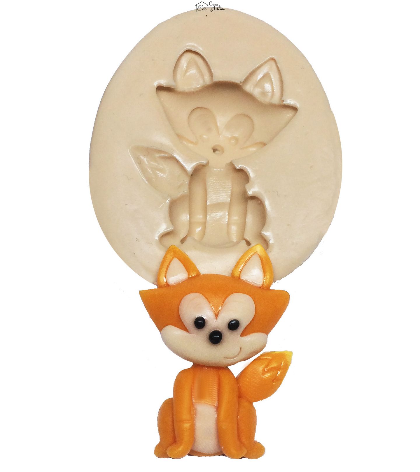 Molde de silicone - O Pequeno Principe - Raposa Grande - P274