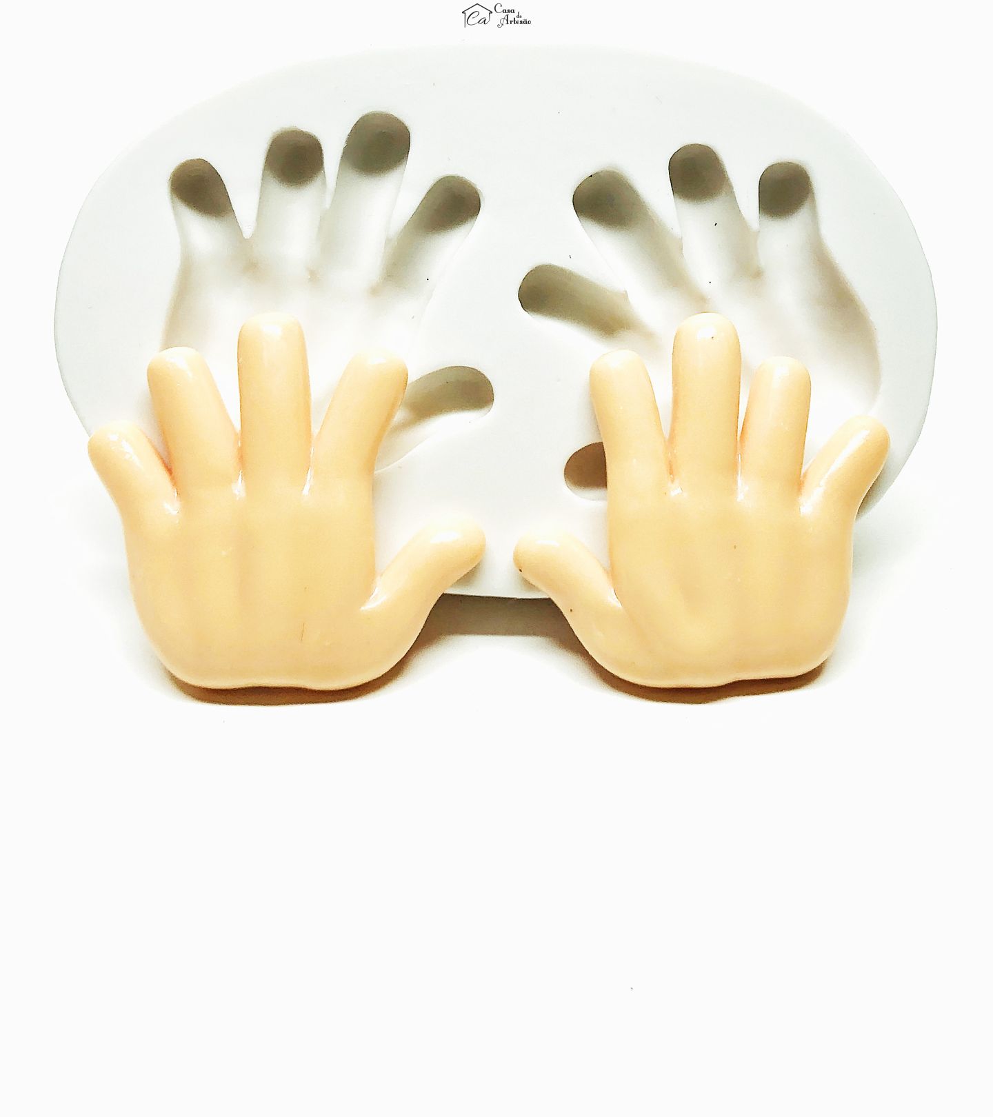 Molde de silicone - Mãos - Costas - Media - P1044