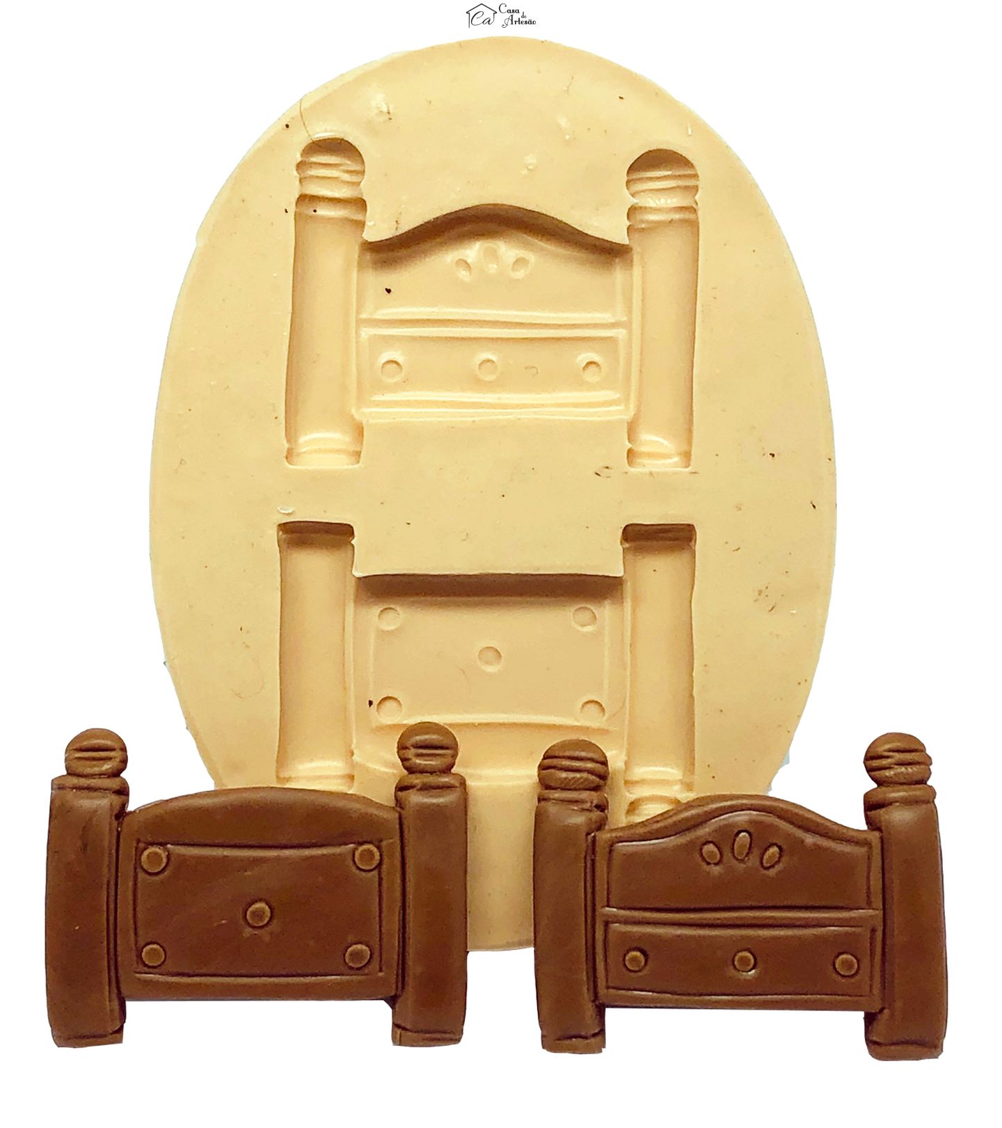 Molde de silicone - Cabeceira - Mod.02 - Media - P760