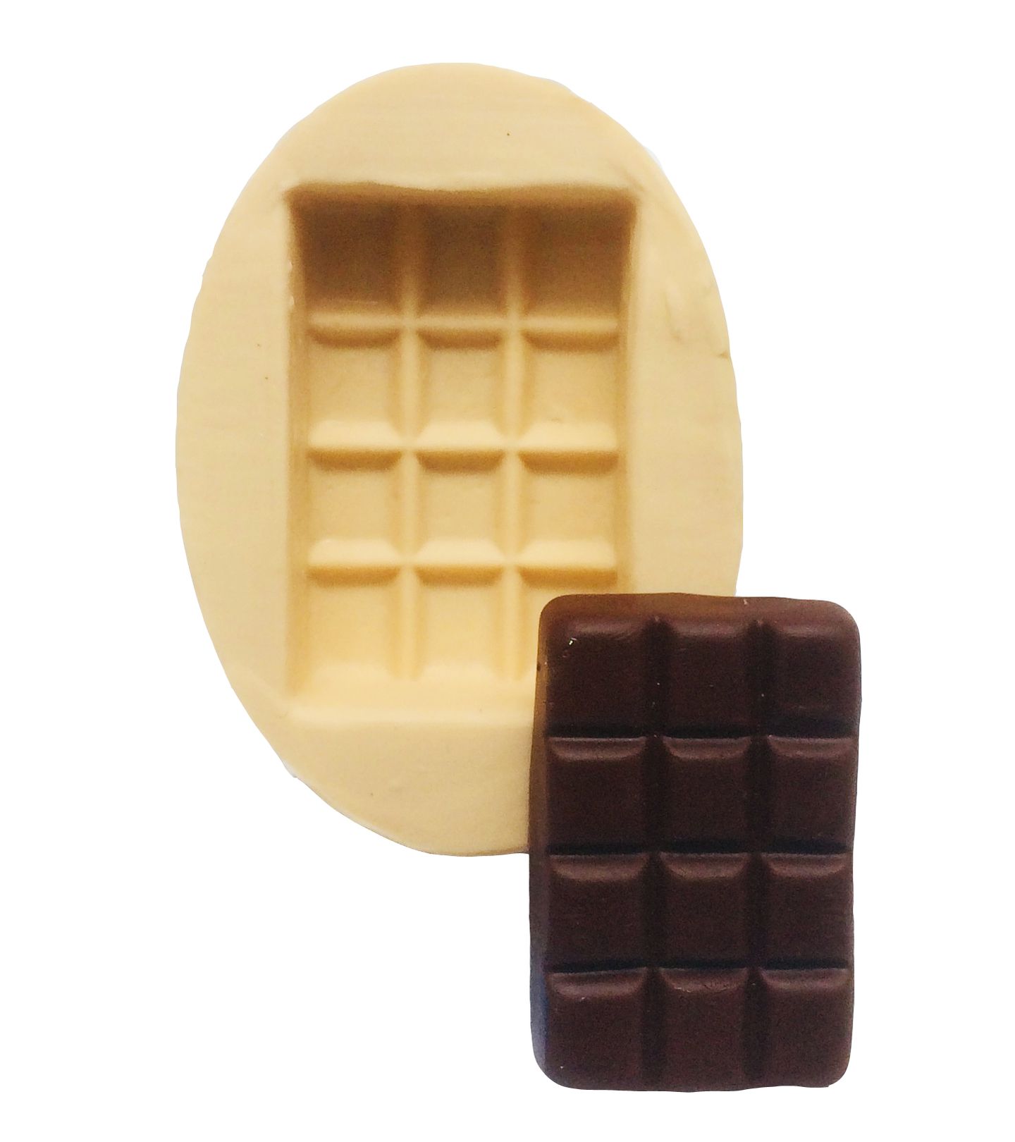Molde de silicone - Chocolate em Barra Quadriculado