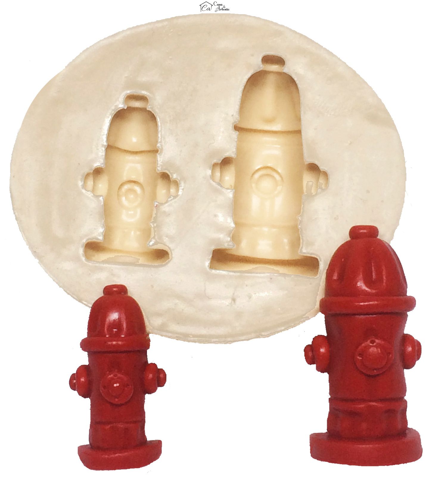 Molde de silicone - Bombeiros - Hidrante 02 Tamanhos - P249