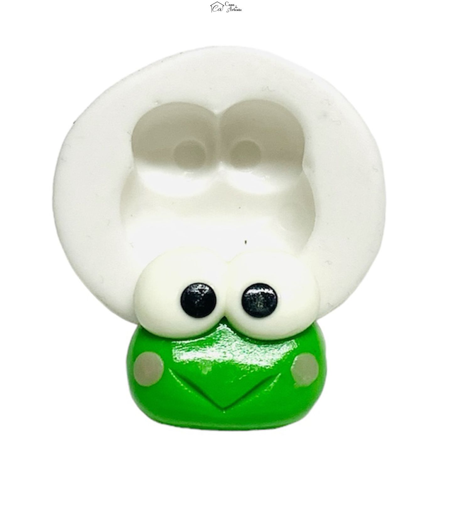 Molde de silicone - Hello Kitty - Rosto Keroppi - Pequeno - P1243