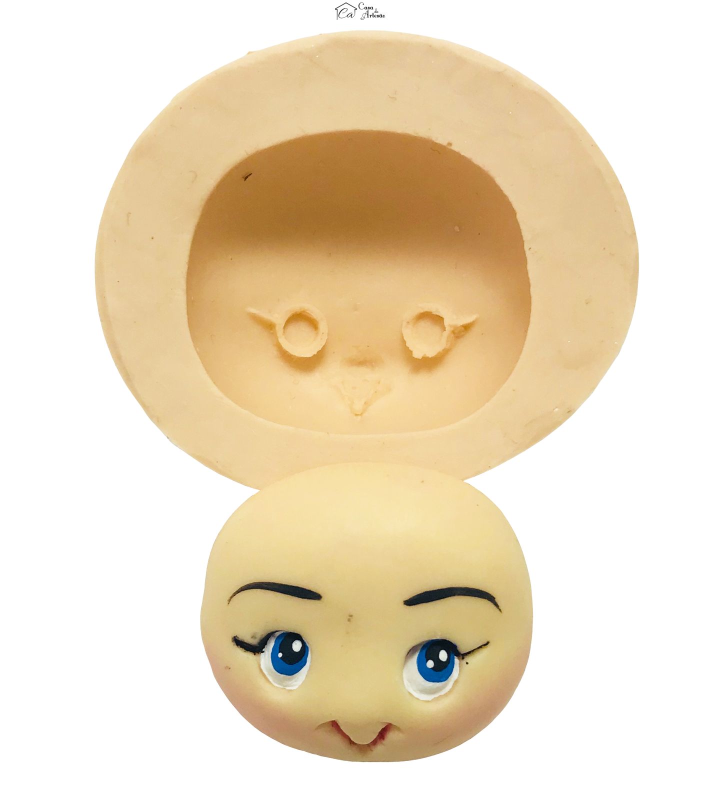 Molde de silicone - Rosto Menina