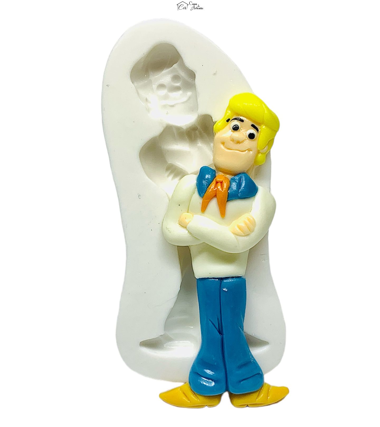 Molde de silicone - Scooby Doo - Fred - Grande - P1234