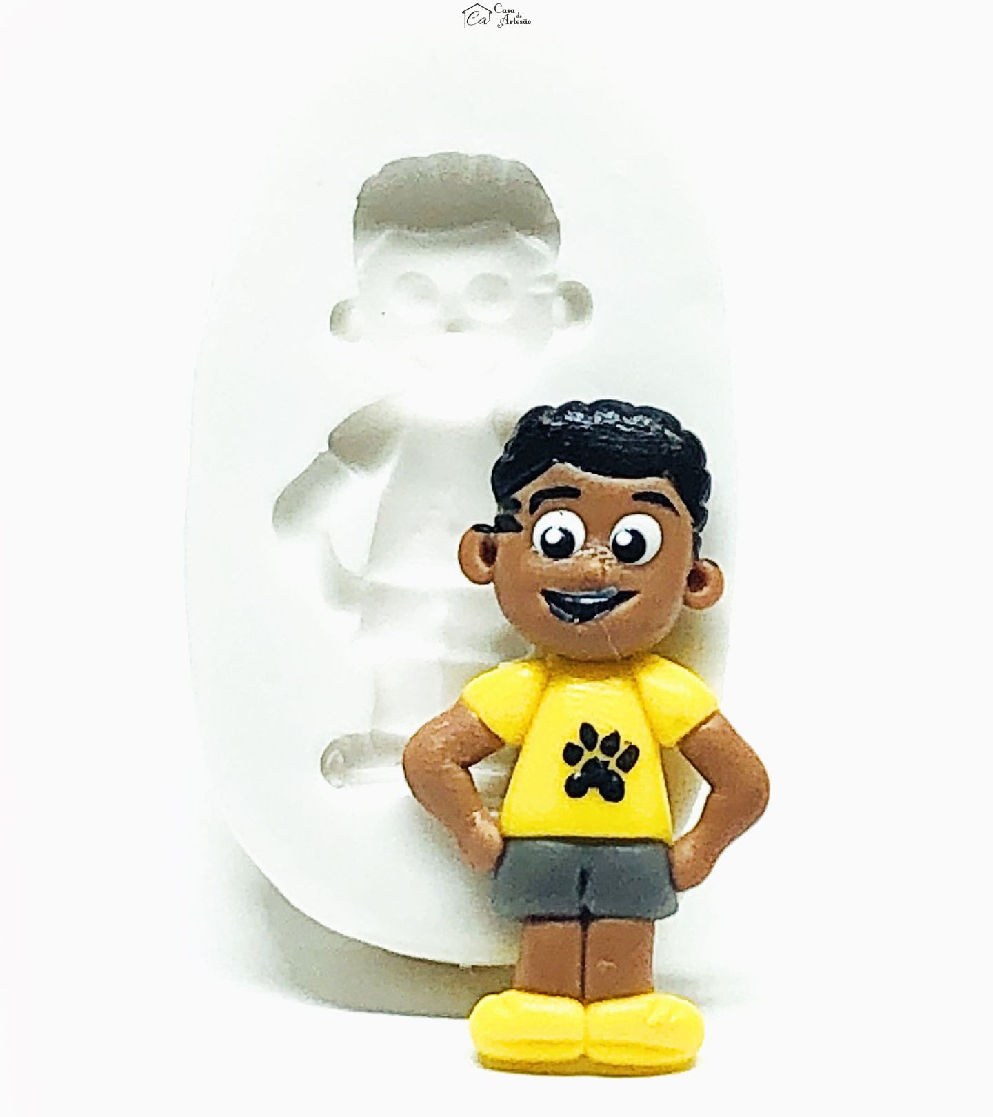 Molde de silicone - Os Aventureiros - Aventureiro Amarelo - Pequeno - P961