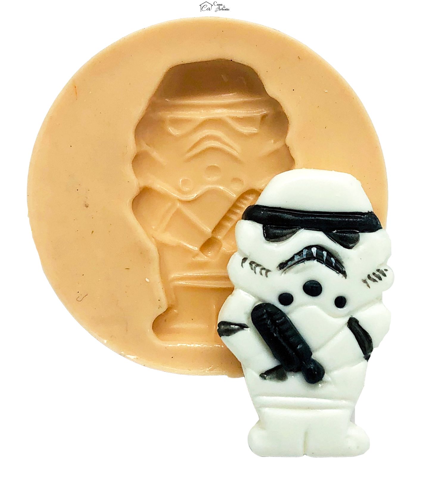 Molde de silicone - Guerra nas Estrelas - Stormtrooper Baby - Pequeno - P822