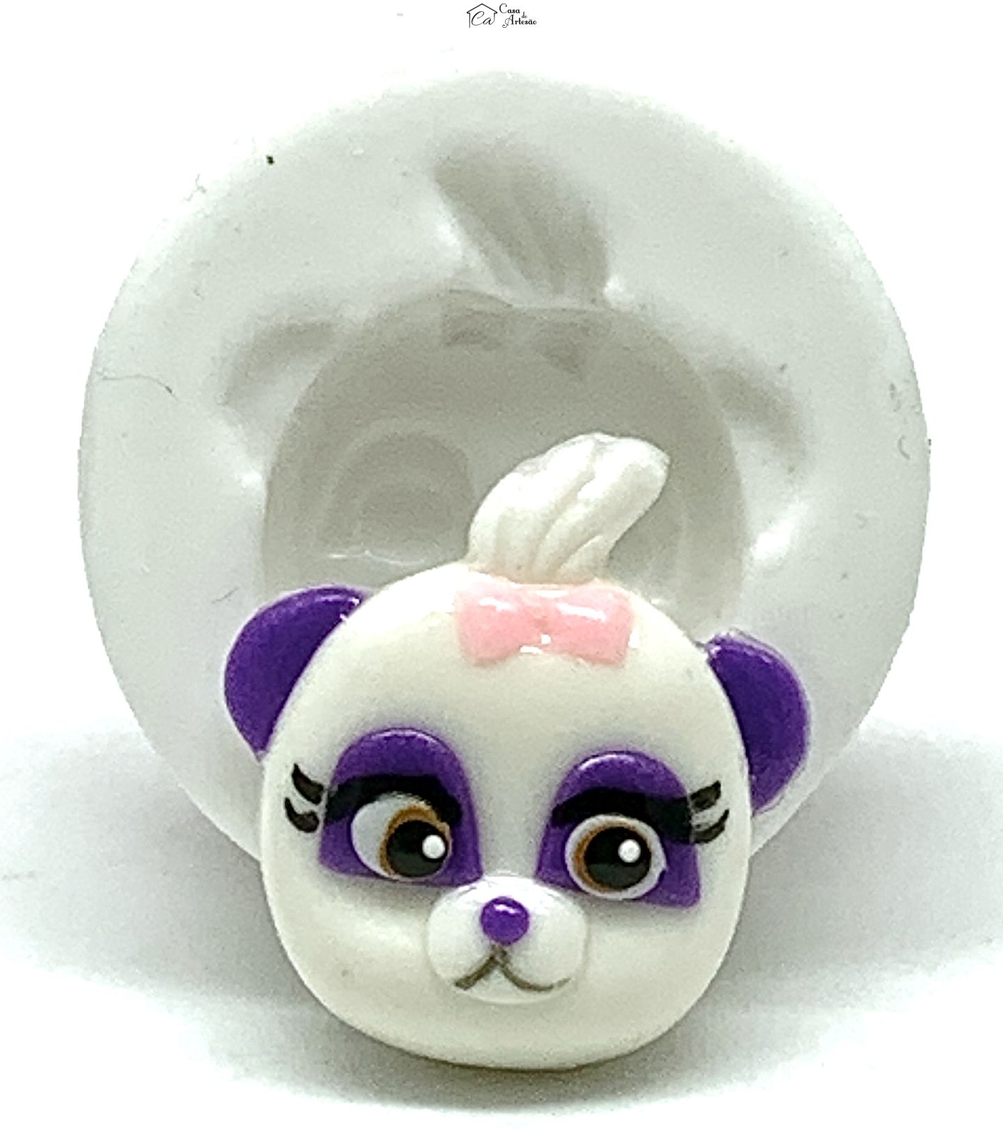 Molde de silicone - Festa de Palavras - Rosto Lulu - Pequeno - P1195