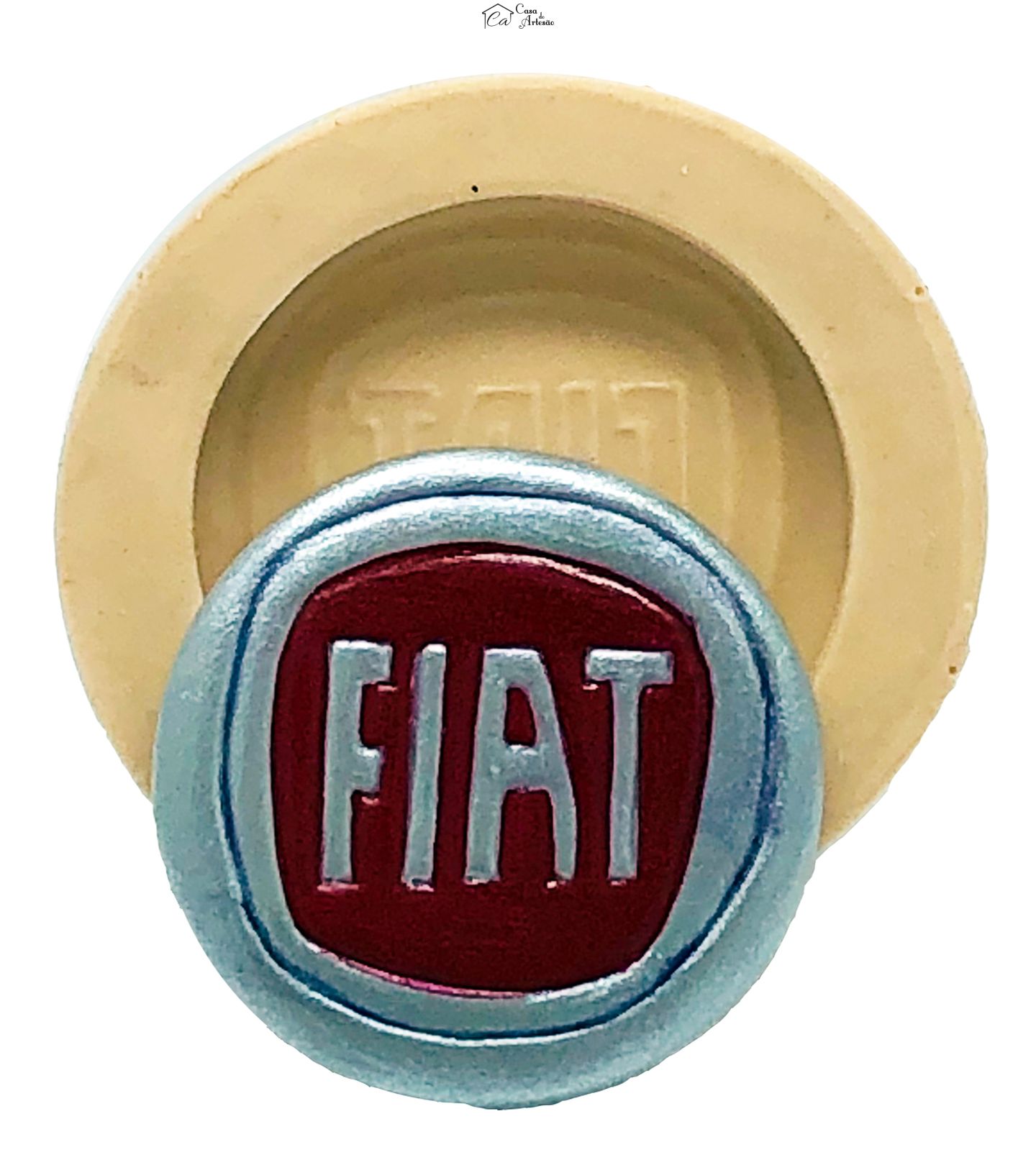 Molde de silicone - Fiat- Logo Medio - P774