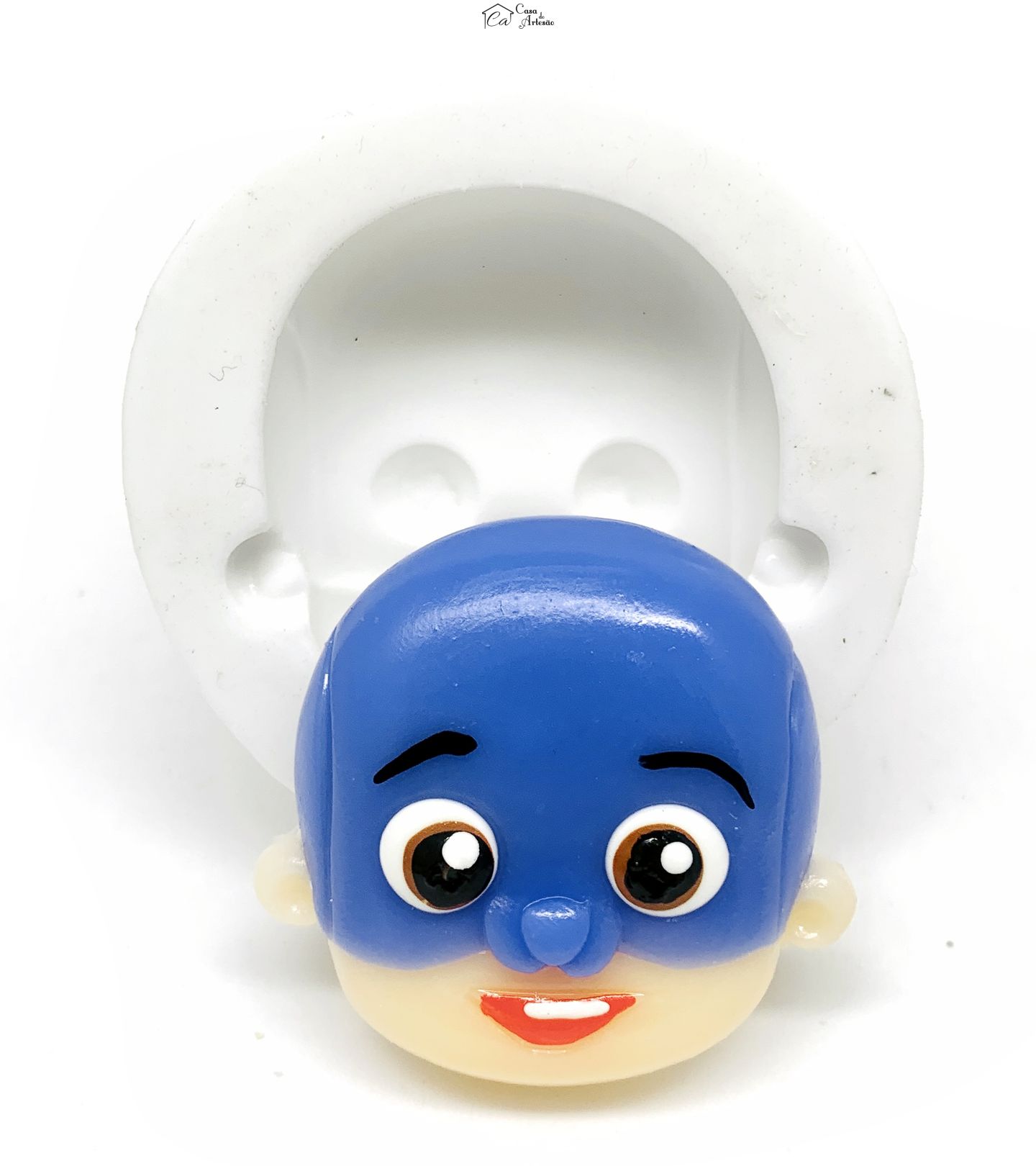 Molde de silicone - Os Aventureiros - Rosto Azul - Grande - P1208