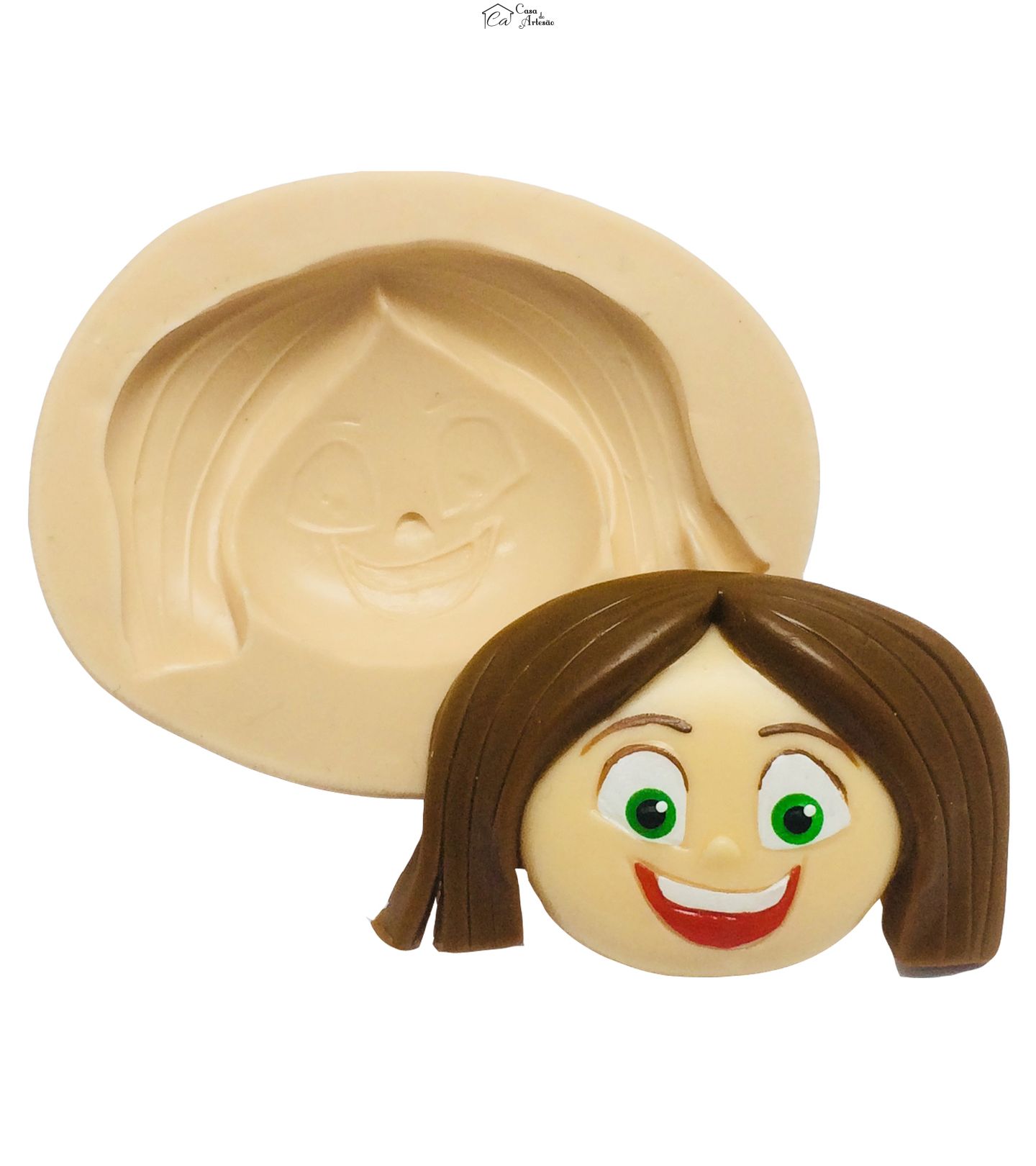 Molde de silicone - Miss Moon - Rosto Lola - Medio - P350