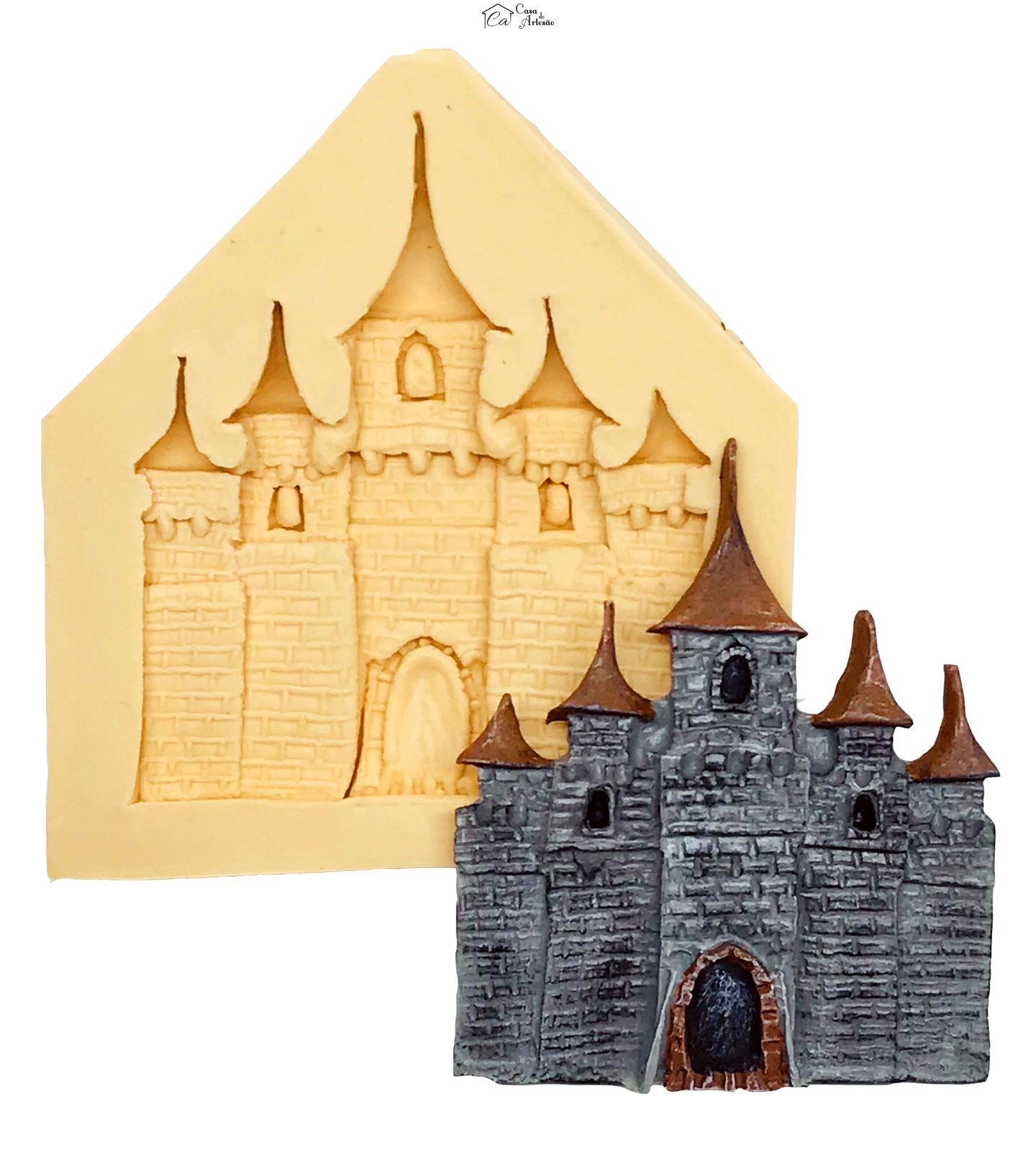 Molde de silicone - Castelo - P593
