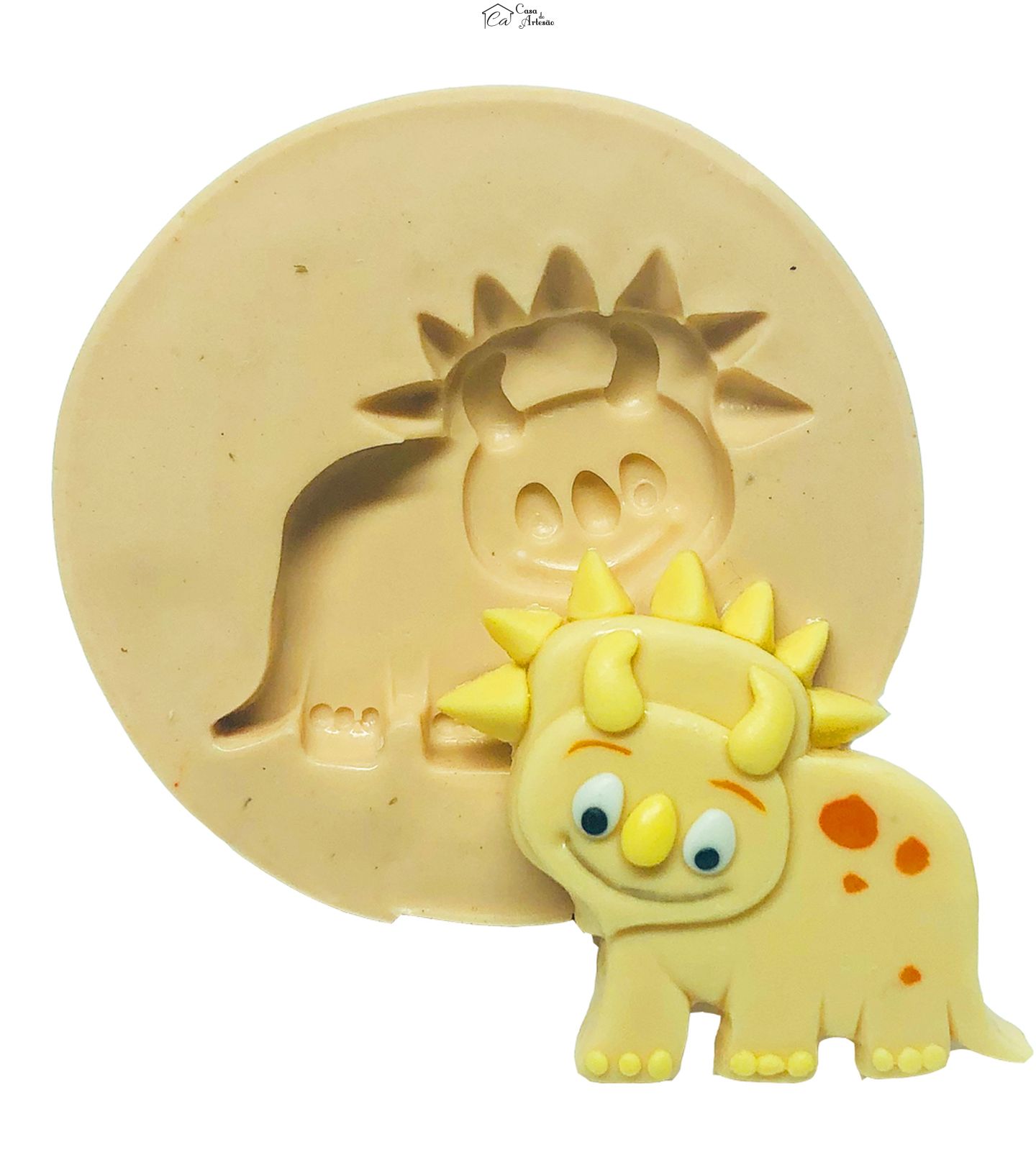 Molde de silicone - Dinossauro Baby - Mod.02 - Pequeno - P727