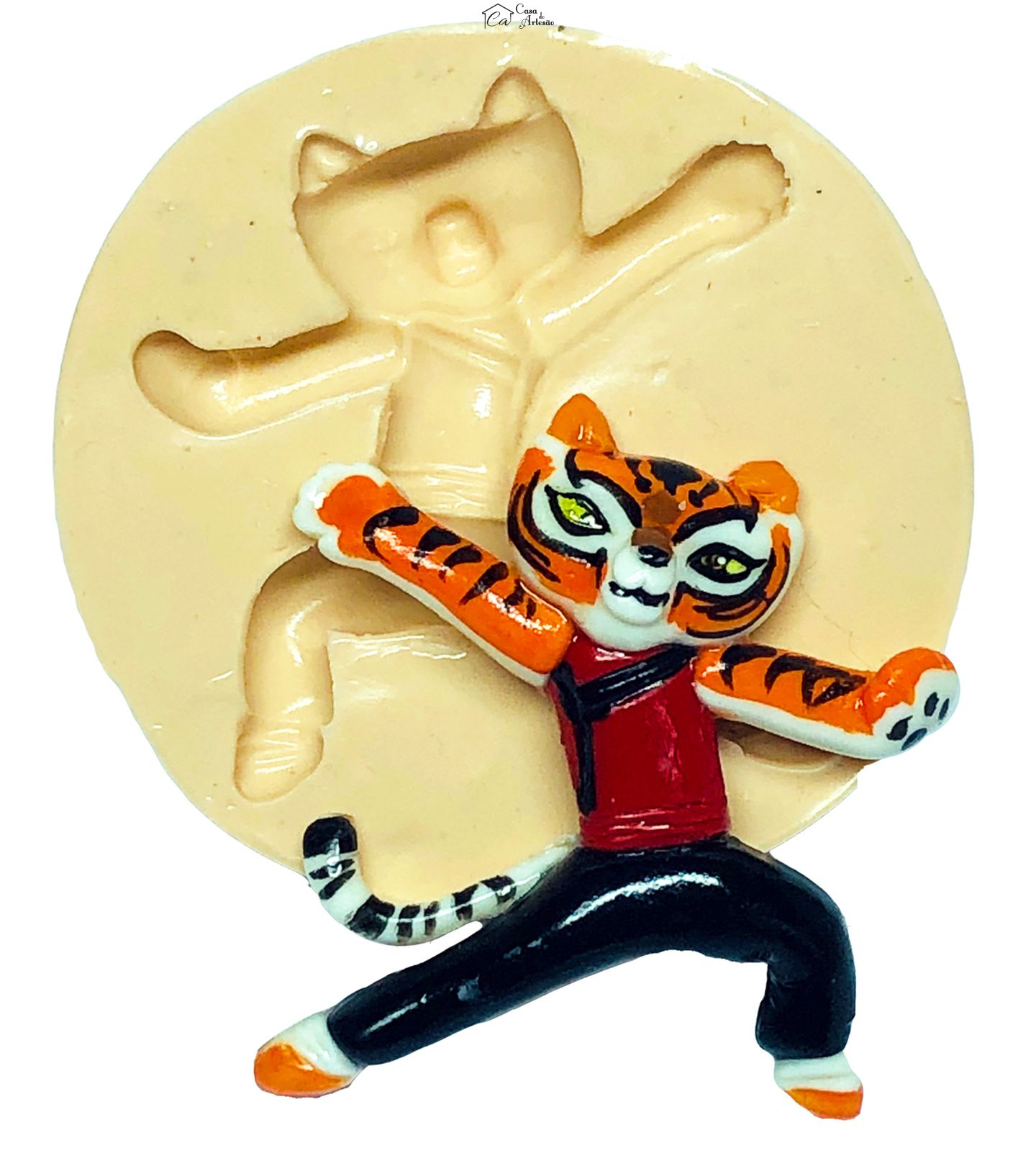 Molde de silicone - Kung Fu Panda - Tigresa - Media - P706