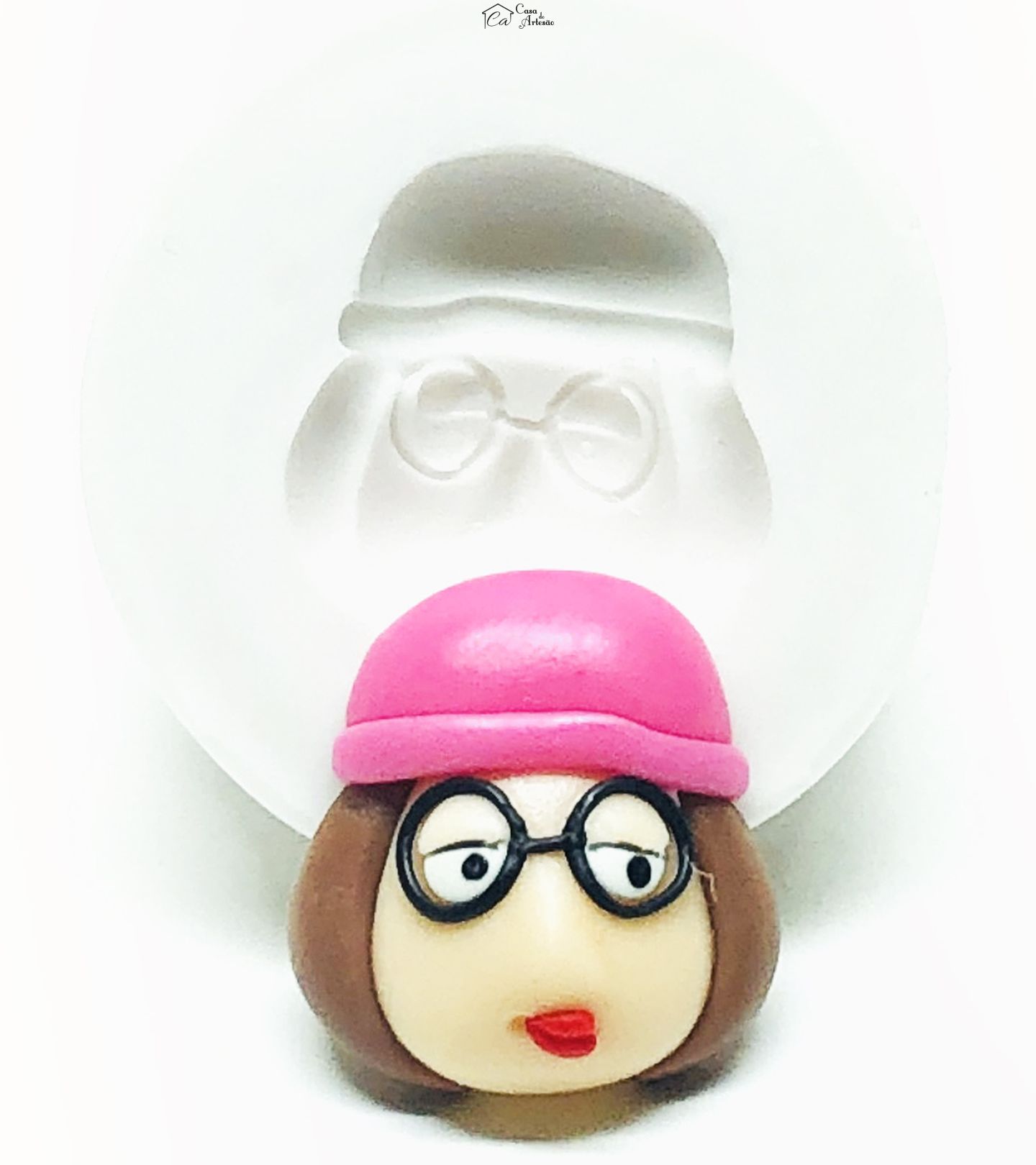 Molde de silicone - Uma Familia da Pesada - Rosto Meg - Pequeno - P1017